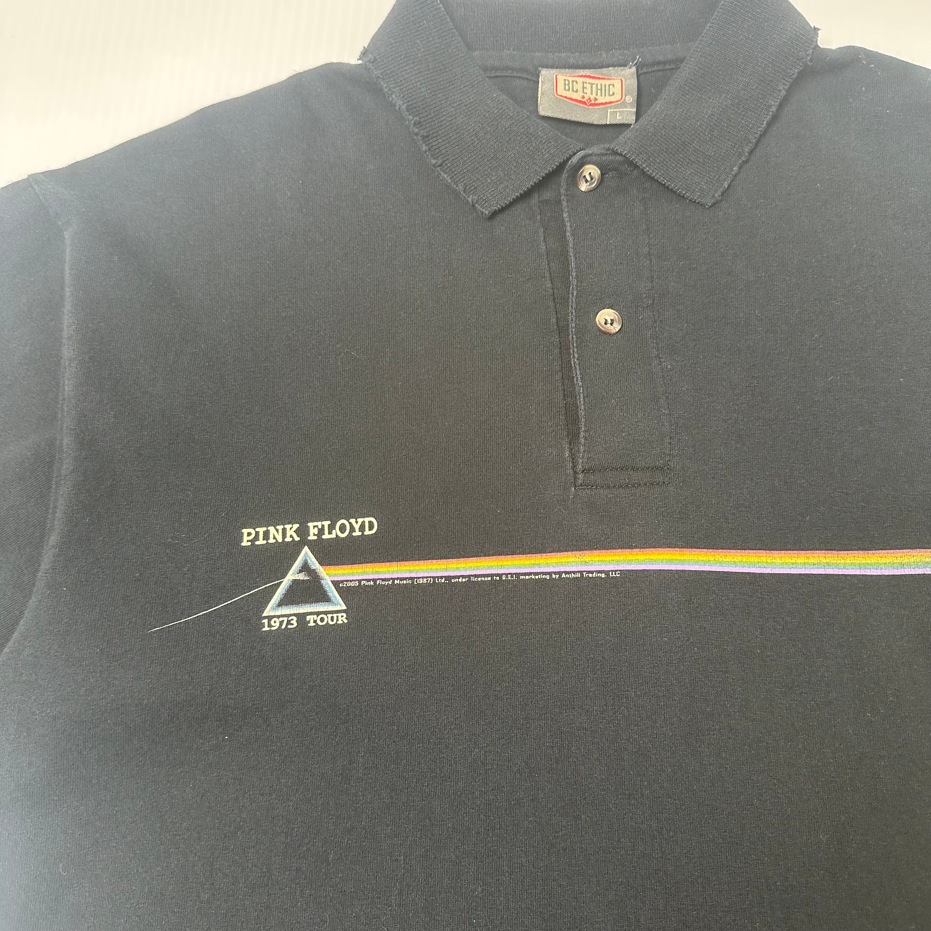 2005 Pink Floyd Polo Short Sleeve Tour Shirt L