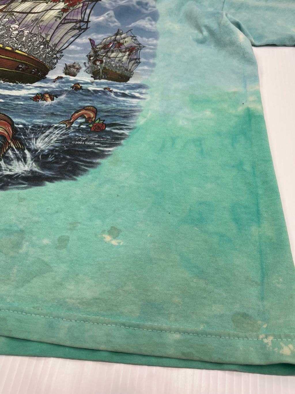 2001 Grateful Dead Ship Of Fools Graphic Tee 3XL