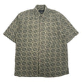 Toscano Silk Short Sleeve Button Up Shirt S