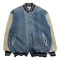 Vintage North Bay Denim Varsity Jacket L