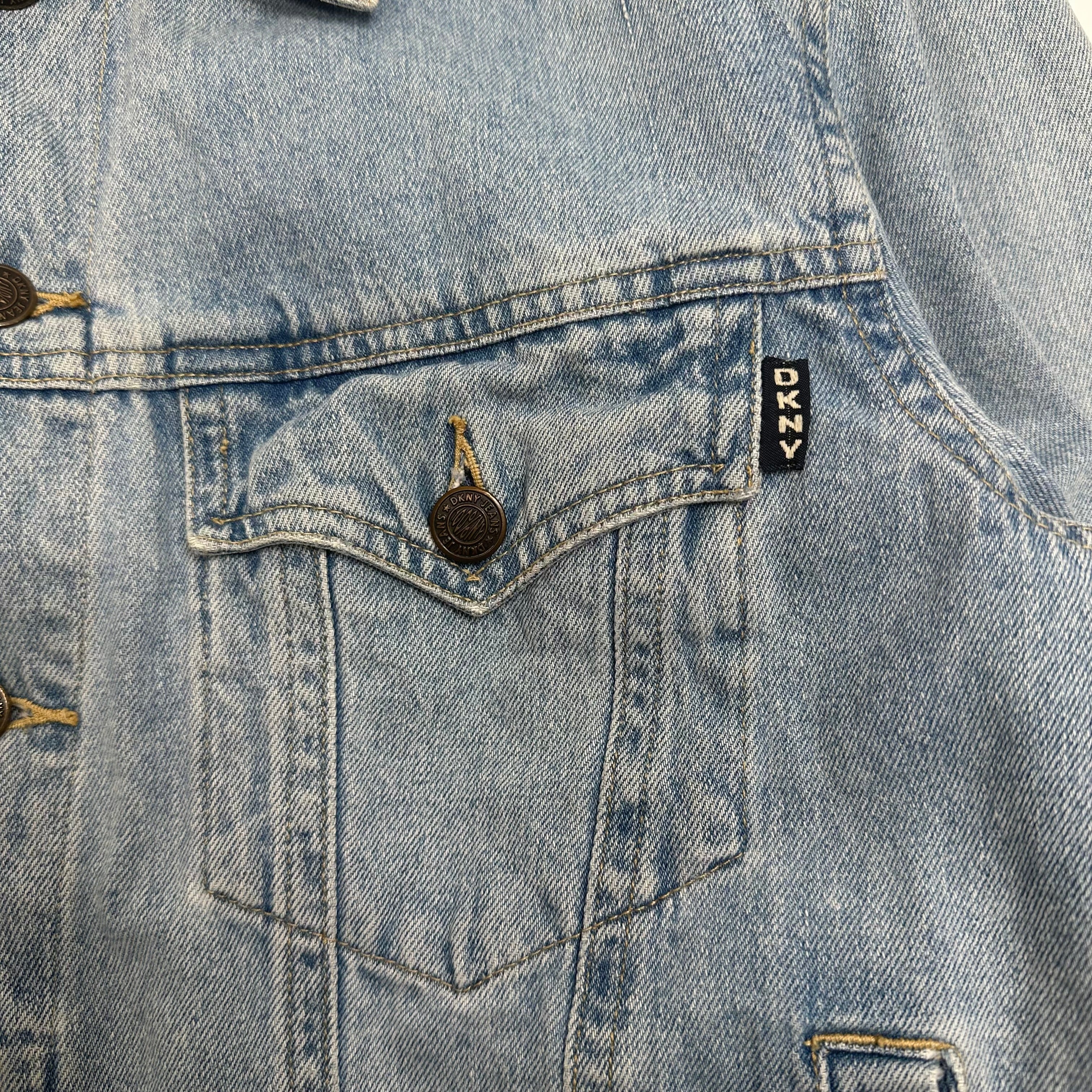 Vintage DKNY Light Wash Denim Jacket Women's M