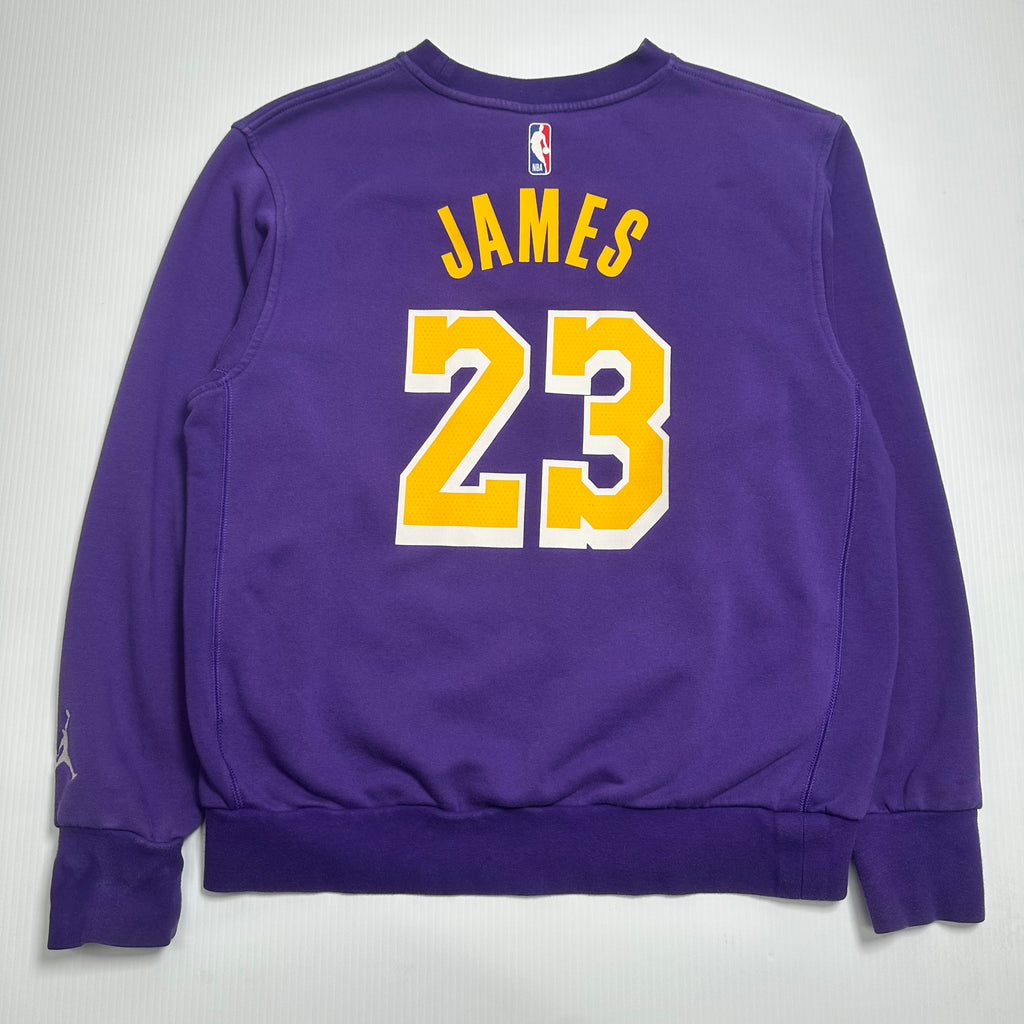 Air Jordan LA Lakers Lebron James Crewneck M