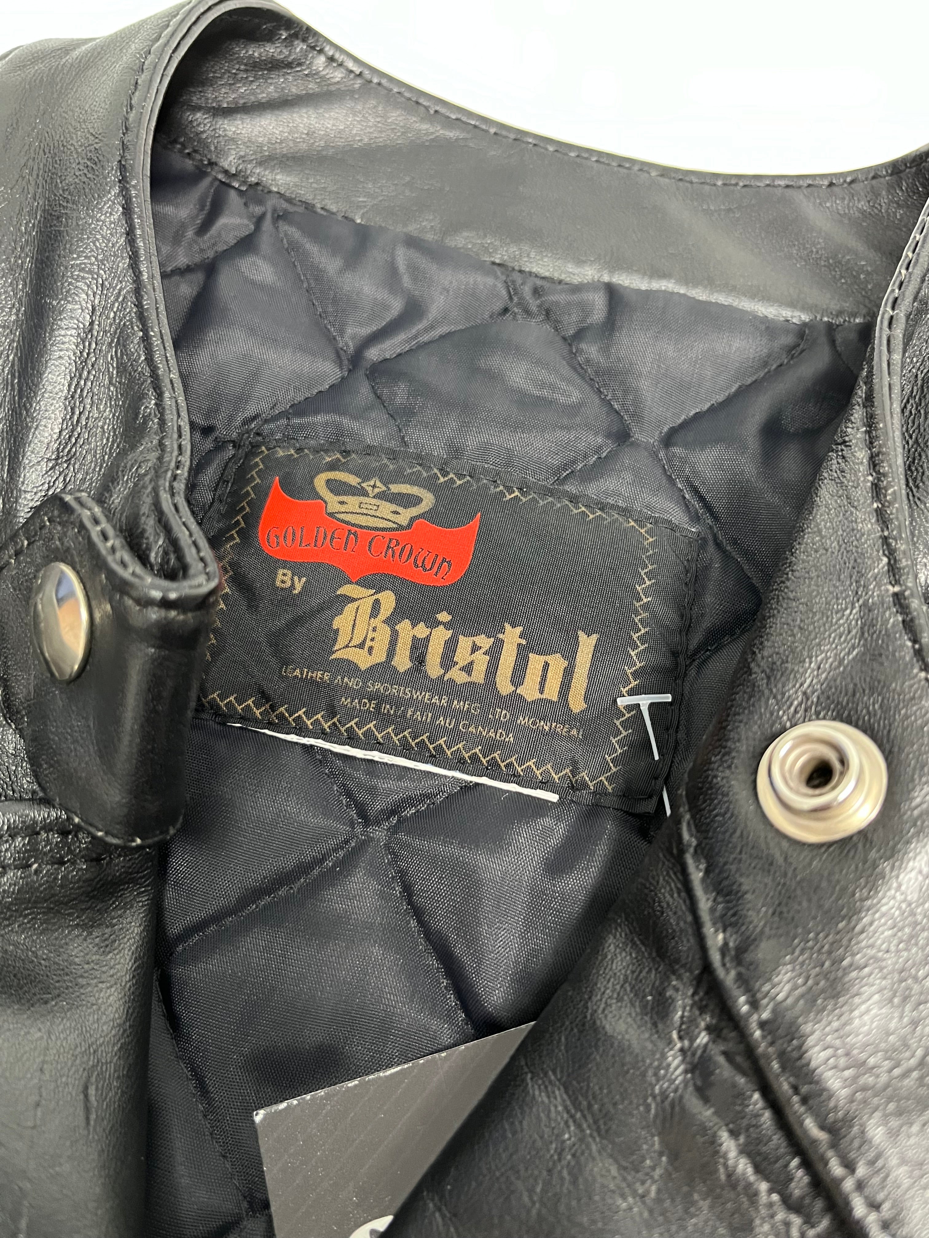 Vintage Bristol Leather Moto Jacket S