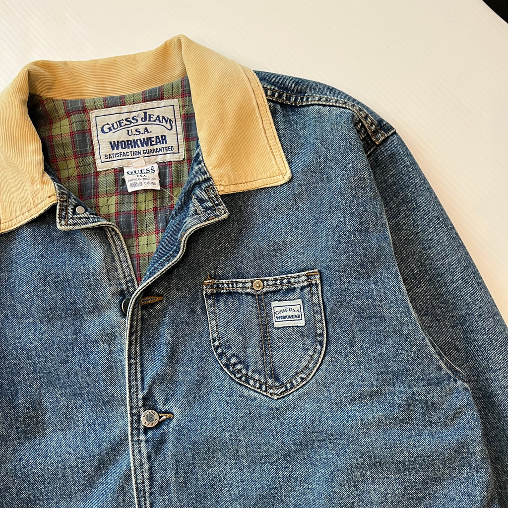 Vintage Guess Jeans Workwear Chore Coat L