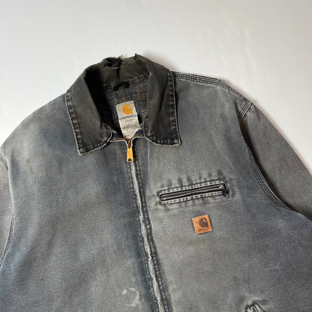 Vintage Carhartt J97 Pantera Drilling Distressed Detroit Jacket XL