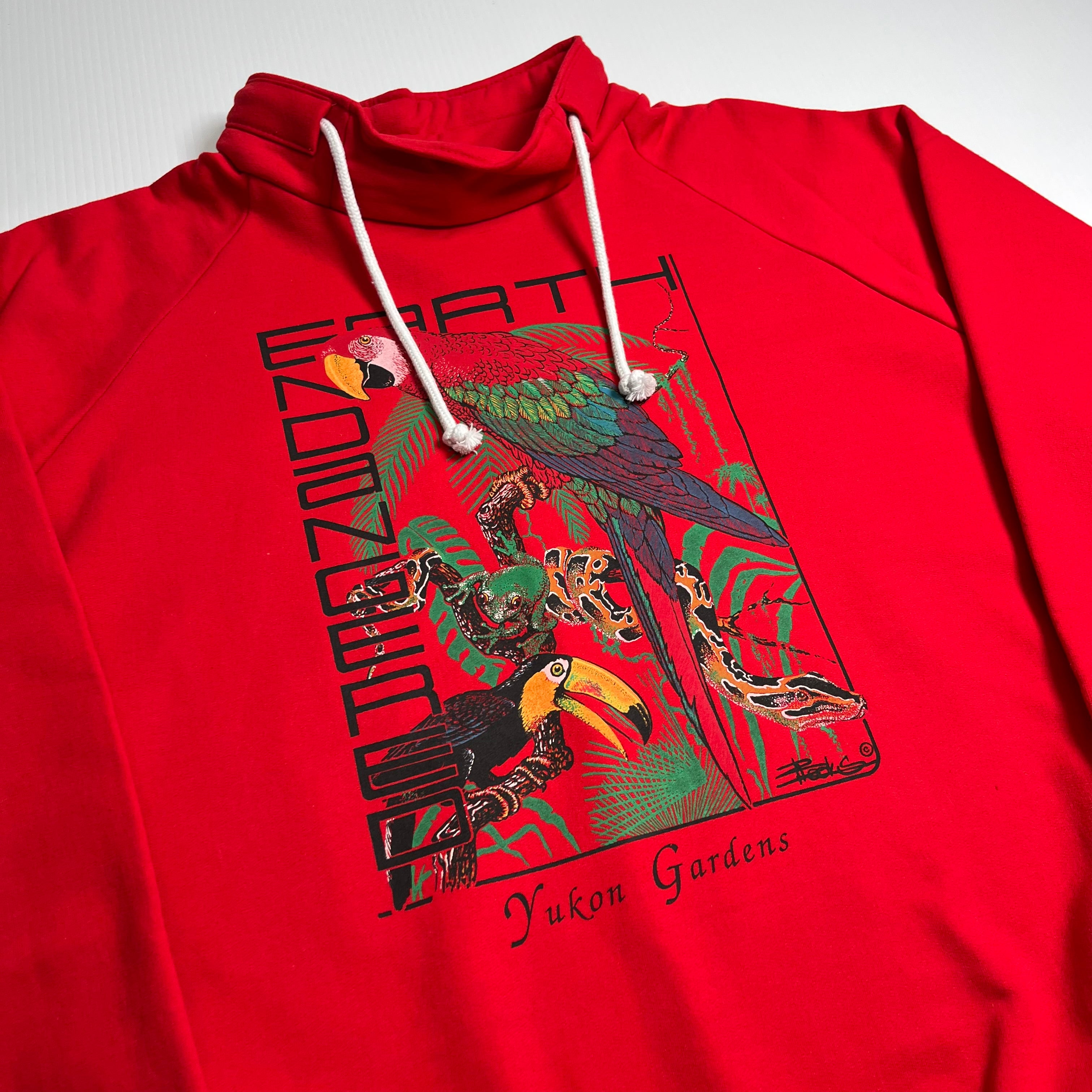 Vintage Endangered Earth Nature Sweatshirt XL