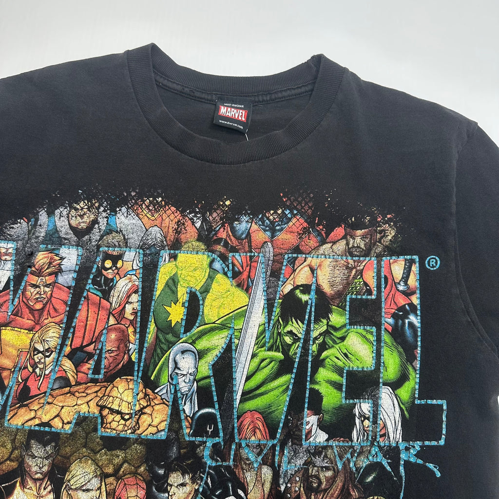 Marvel Mad Engine Characters Graphic Tee M