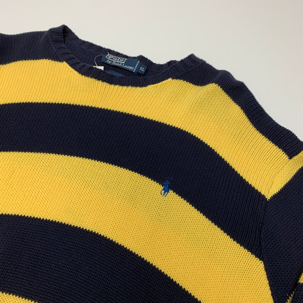 Striped Polo RL Knit XL