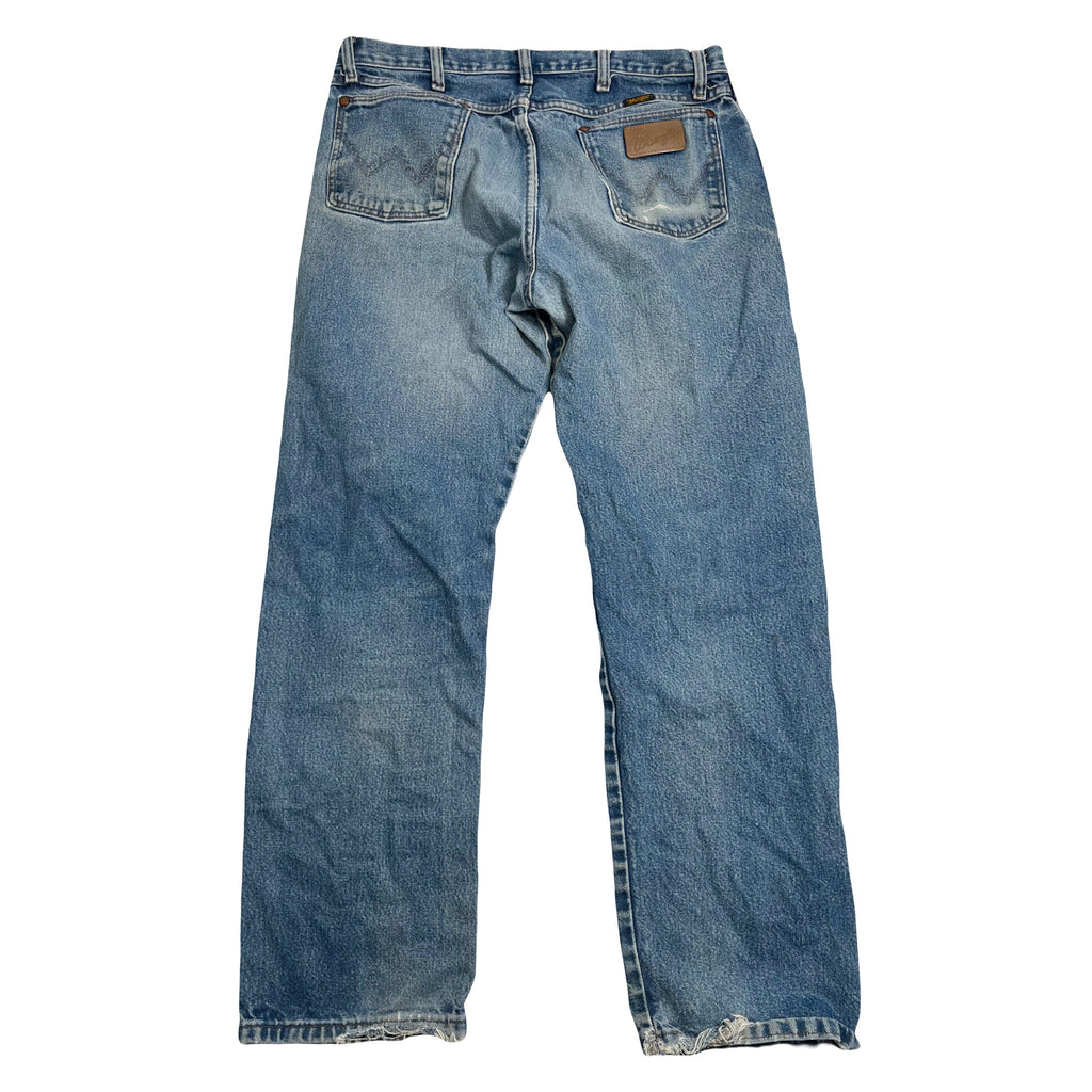Vintage Wrangler Painted Light Wash Denim 34