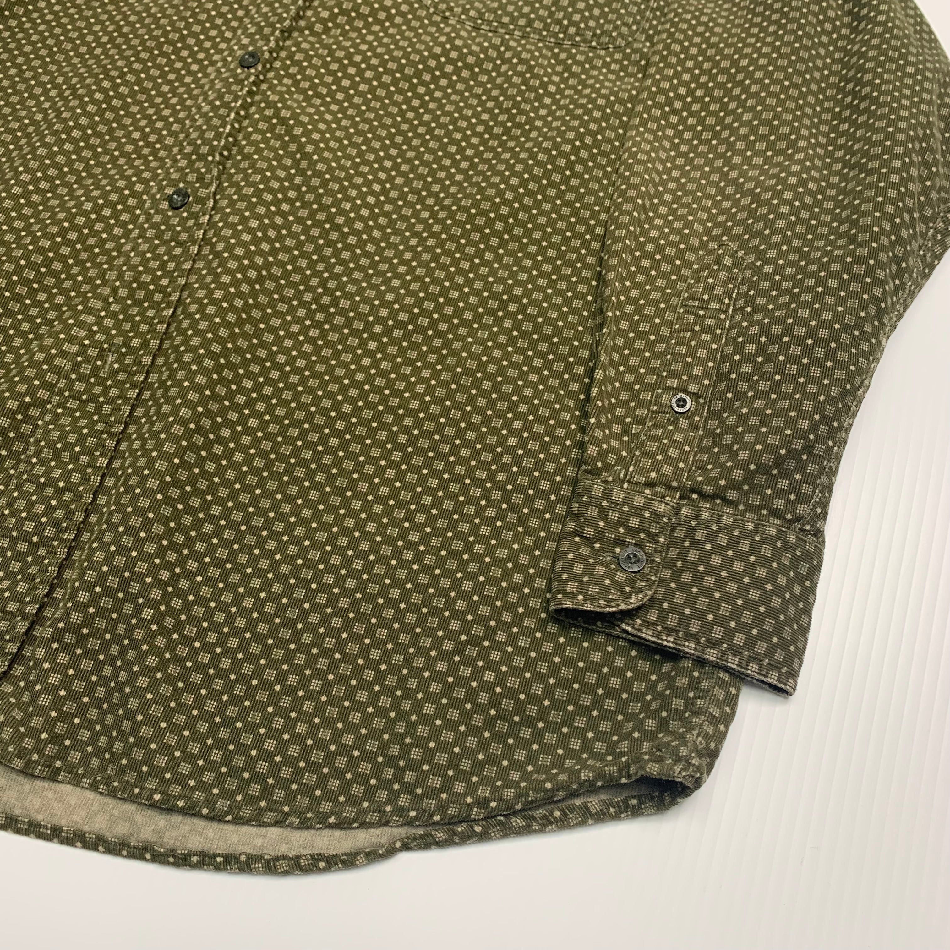 Vintage Vanderbilt Green Button Up L