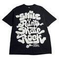 Stussy Smile Paint Skate Rock Graphic Tee L