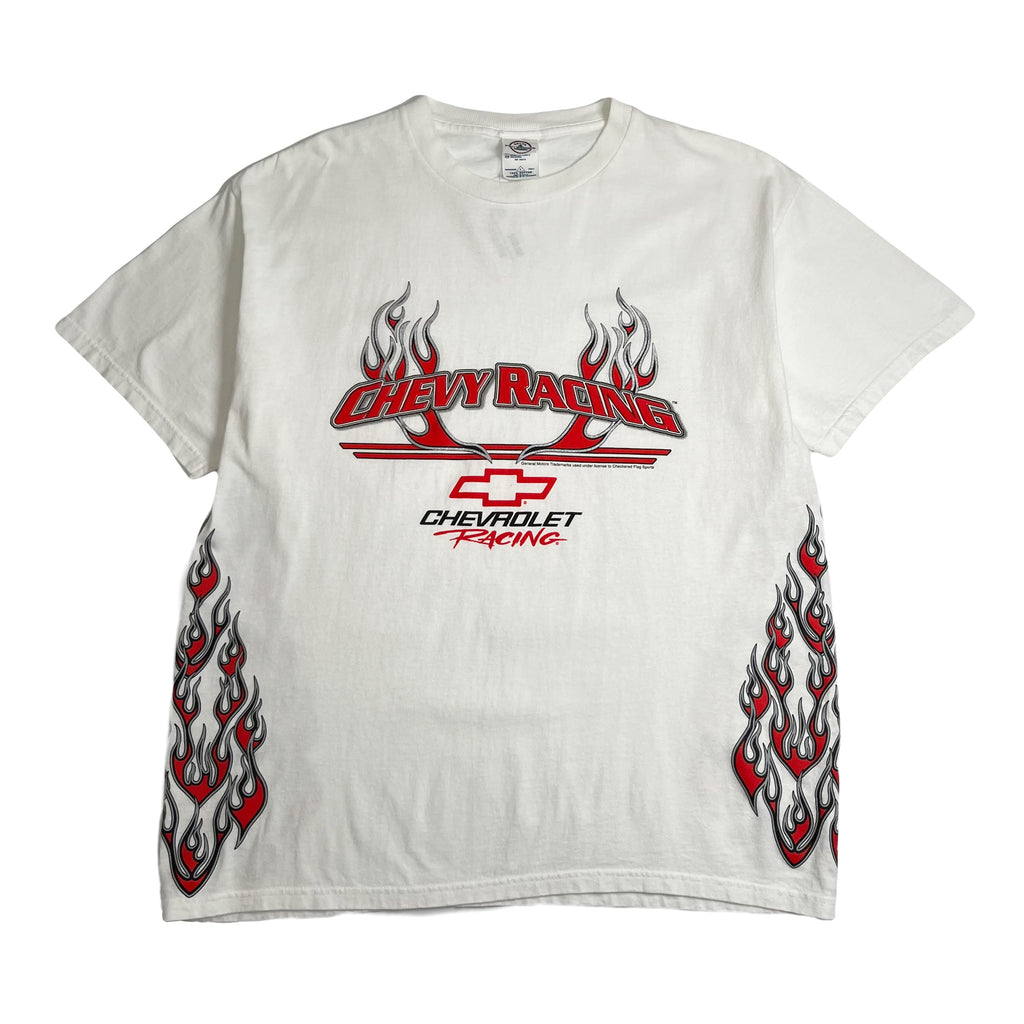 Vintage Chevy Racing Flames Graphic Tee L