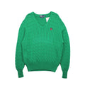 Vintage Polo Ralph Lauren V-Neck Cable Knit Sweater S