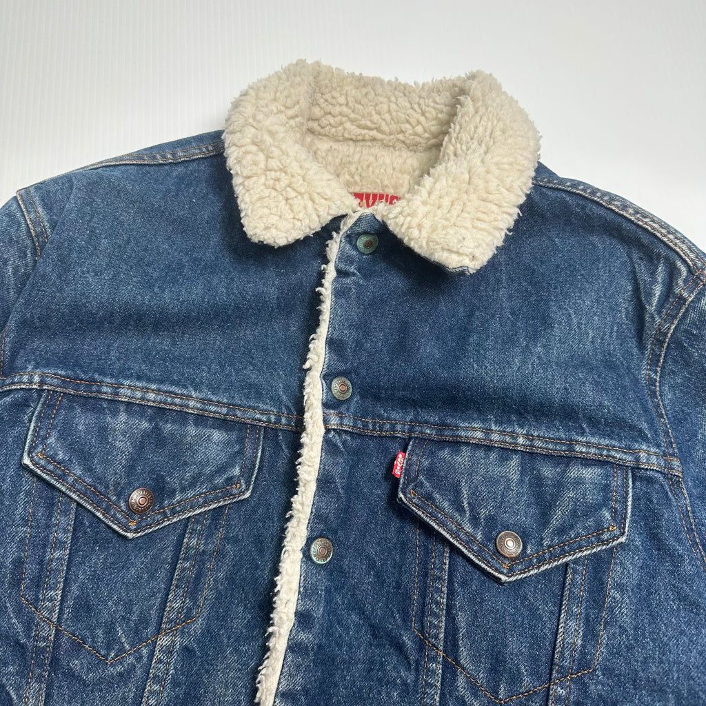 Vintage Levi's Sherpa Lined Denim Jacket L