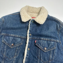 Load image into Gallery viewer, Vintage Levi&#39;s Sherpa Lined Denim Jacket L
