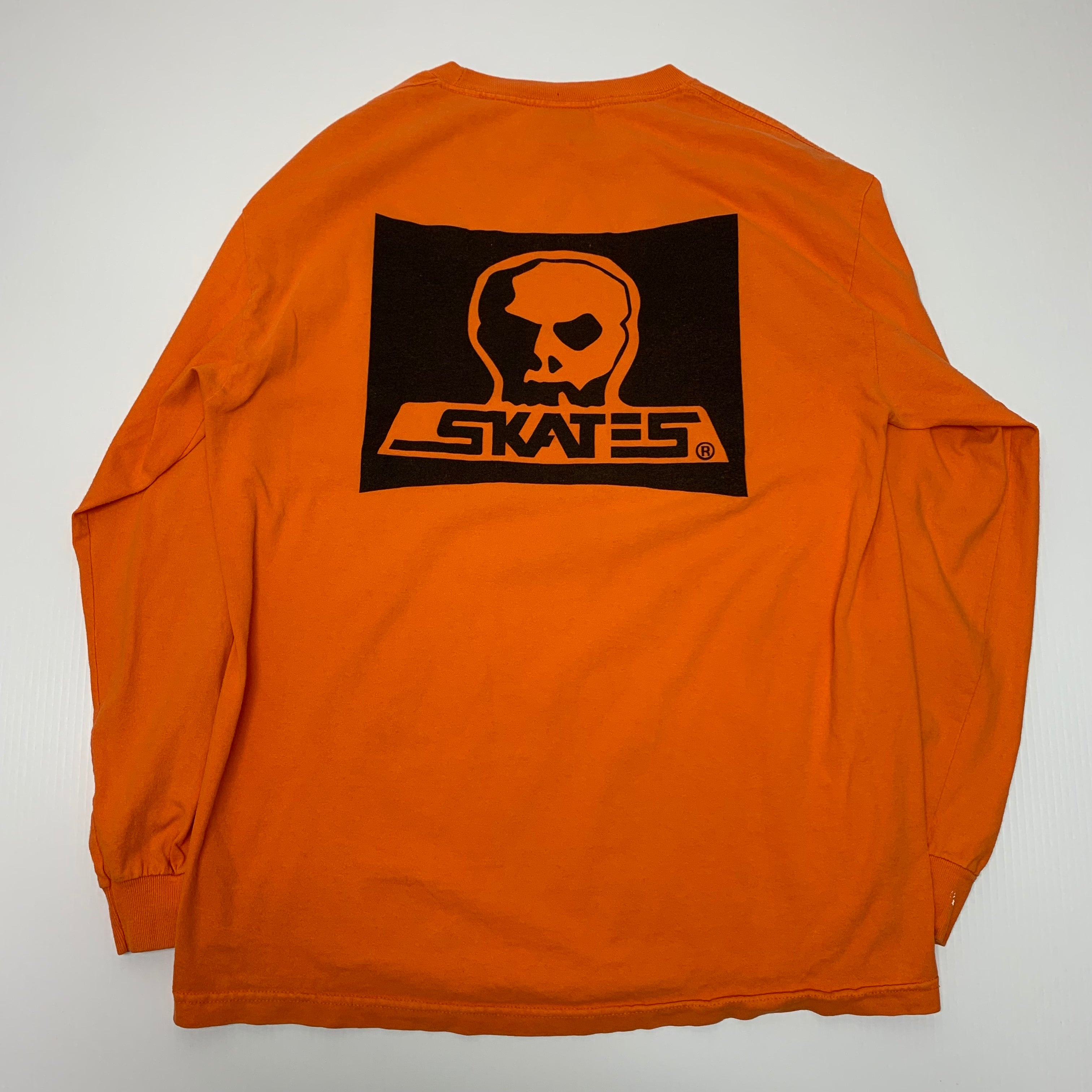 Vintage Skates Skulls Orange LS L