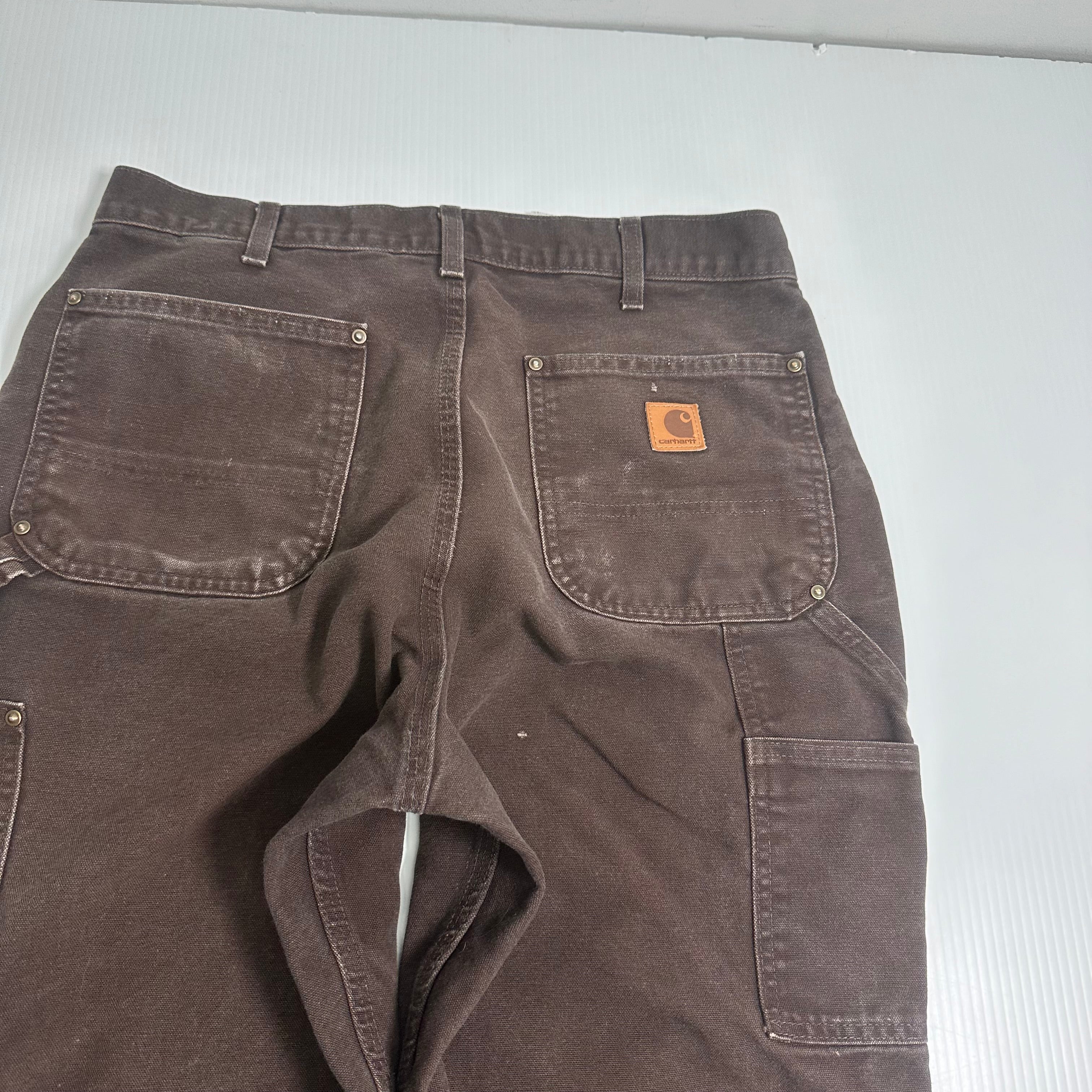 Vintage Carhartt Faded Double Knee Denim 32x33