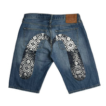Load image into Gallery viewer, Evisu Faded Denim Shorts 34
