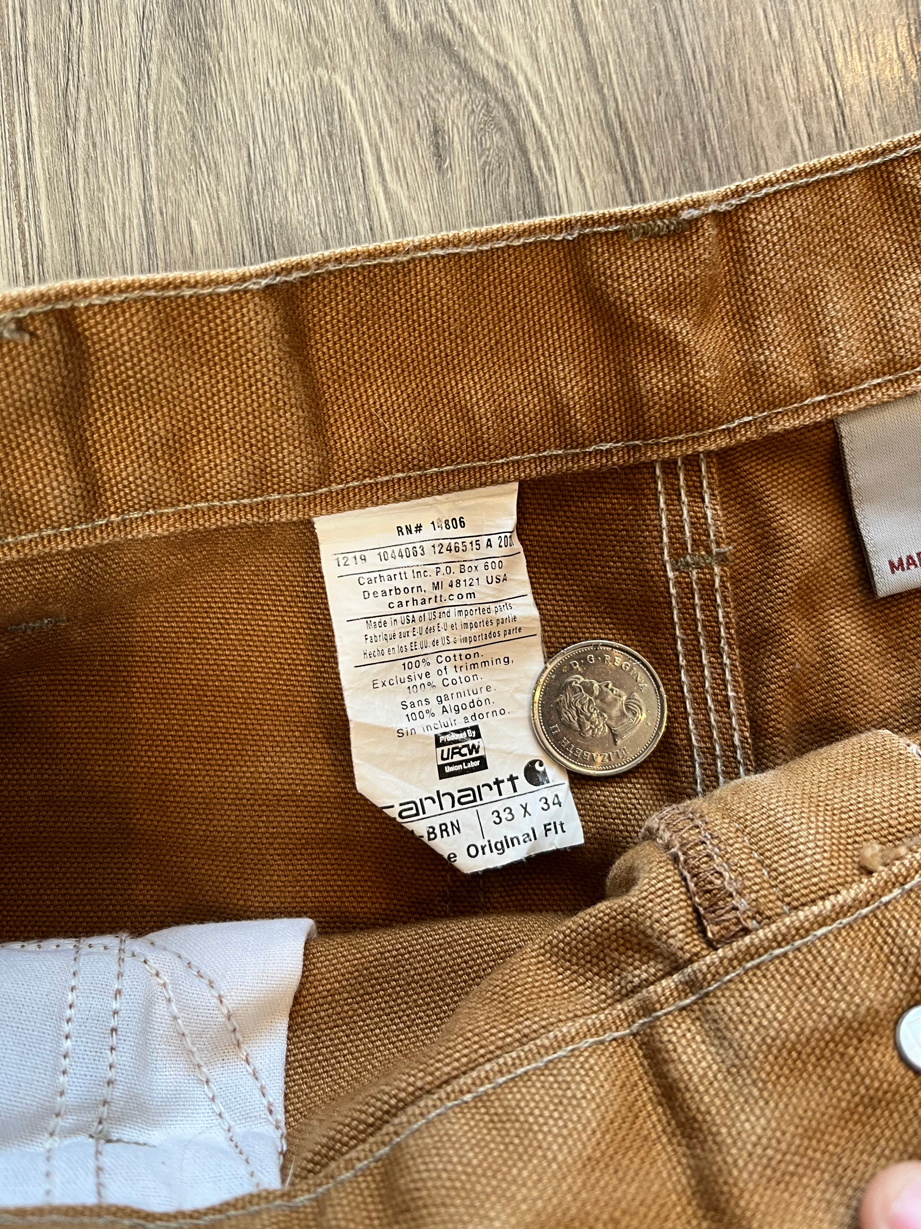 Vintage Carhartt Double Knee Carpenter Denim 31
