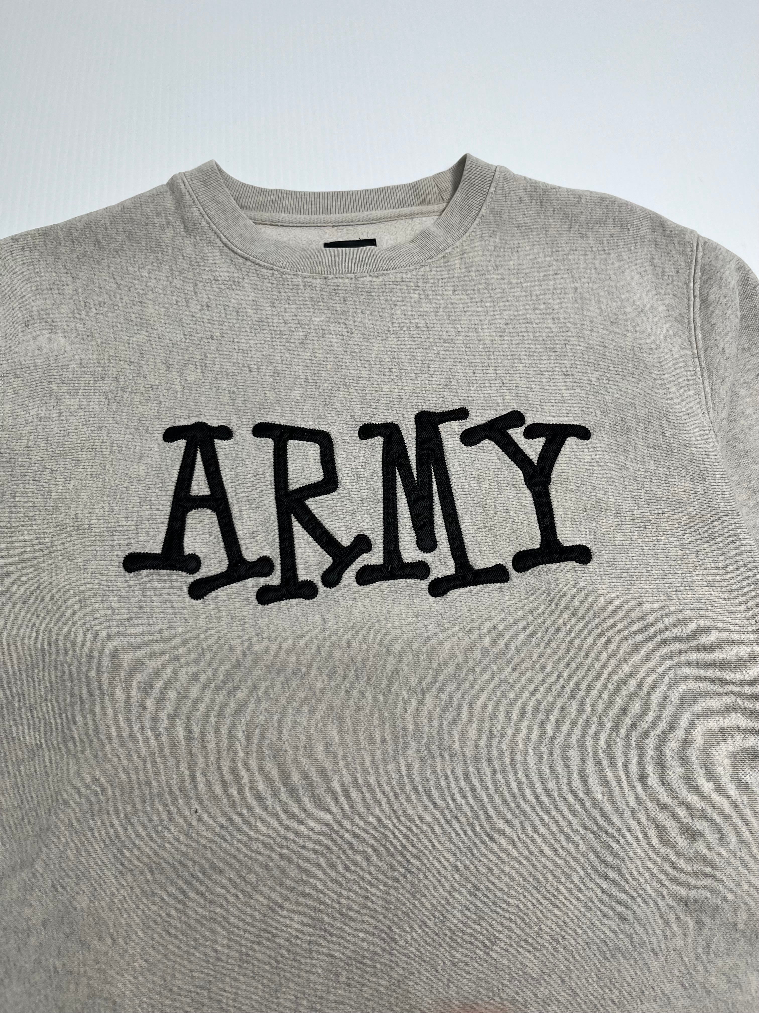 Stüssy Army Patch Letter Crewneck L
