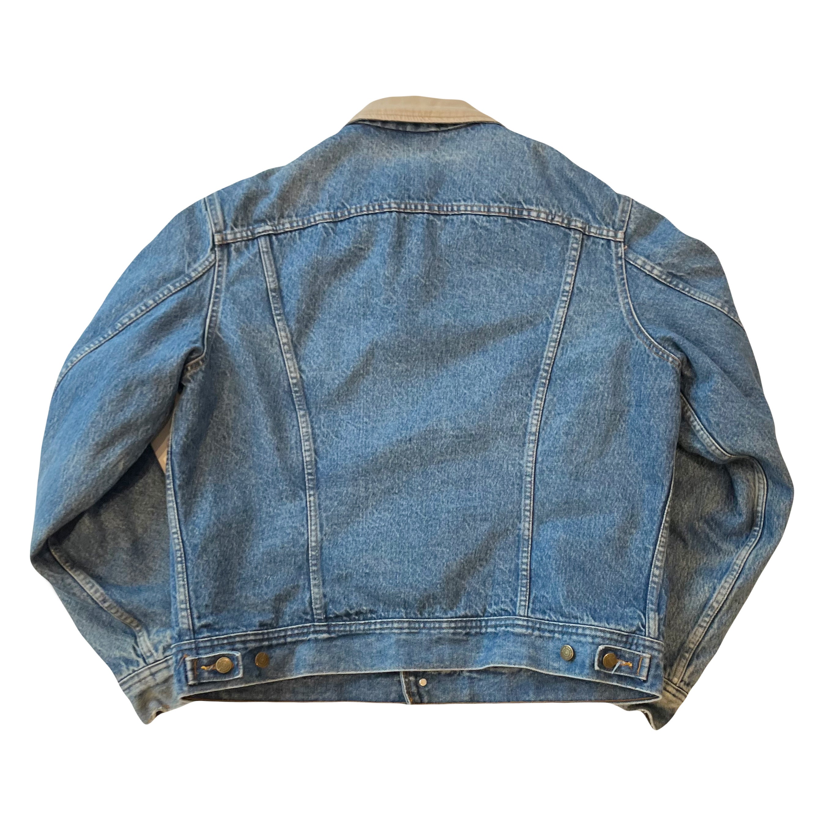 Vintage Blue Bay Blanket Lined Denim Jacket L