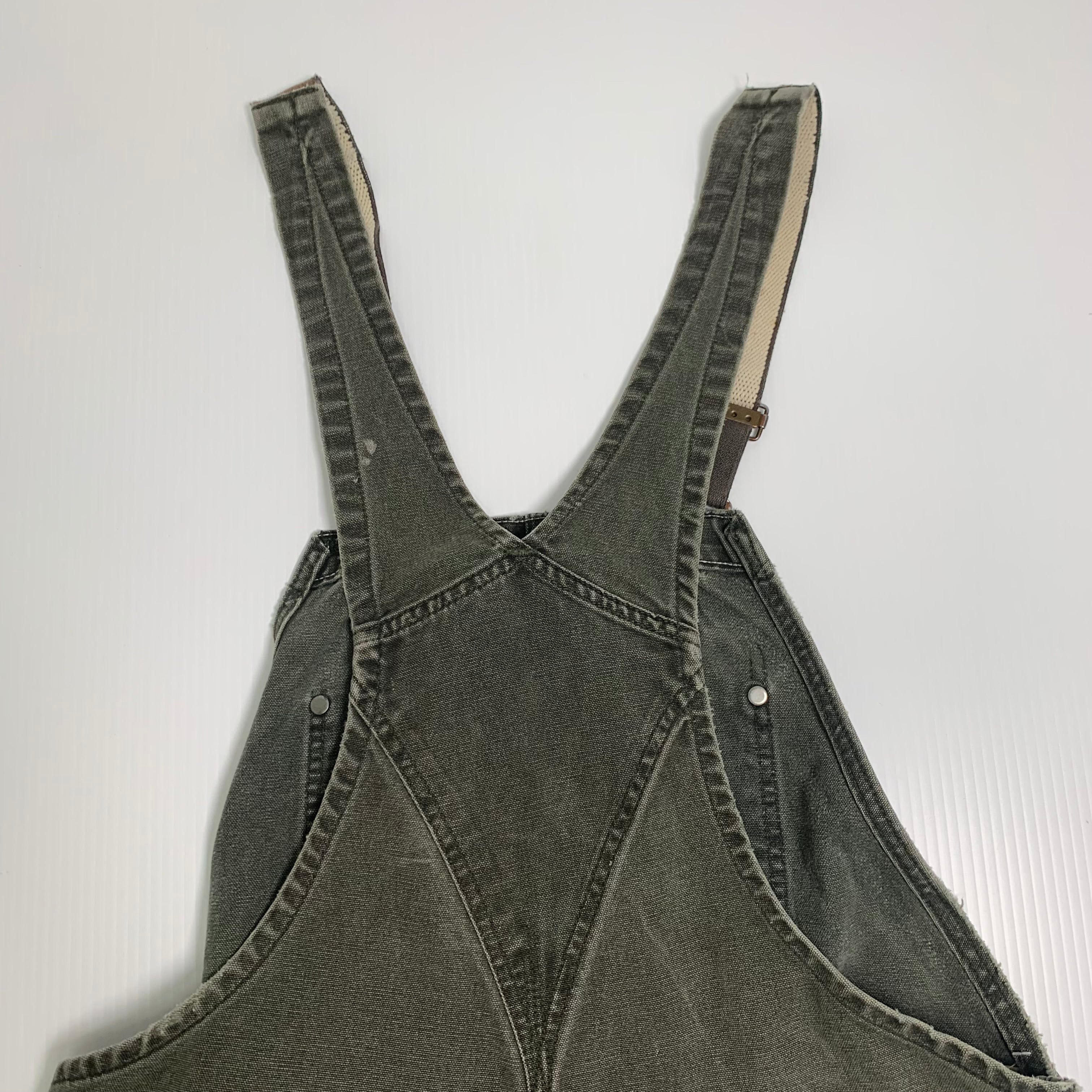 Vintage Carhartt Cutoff Short Overalls 36