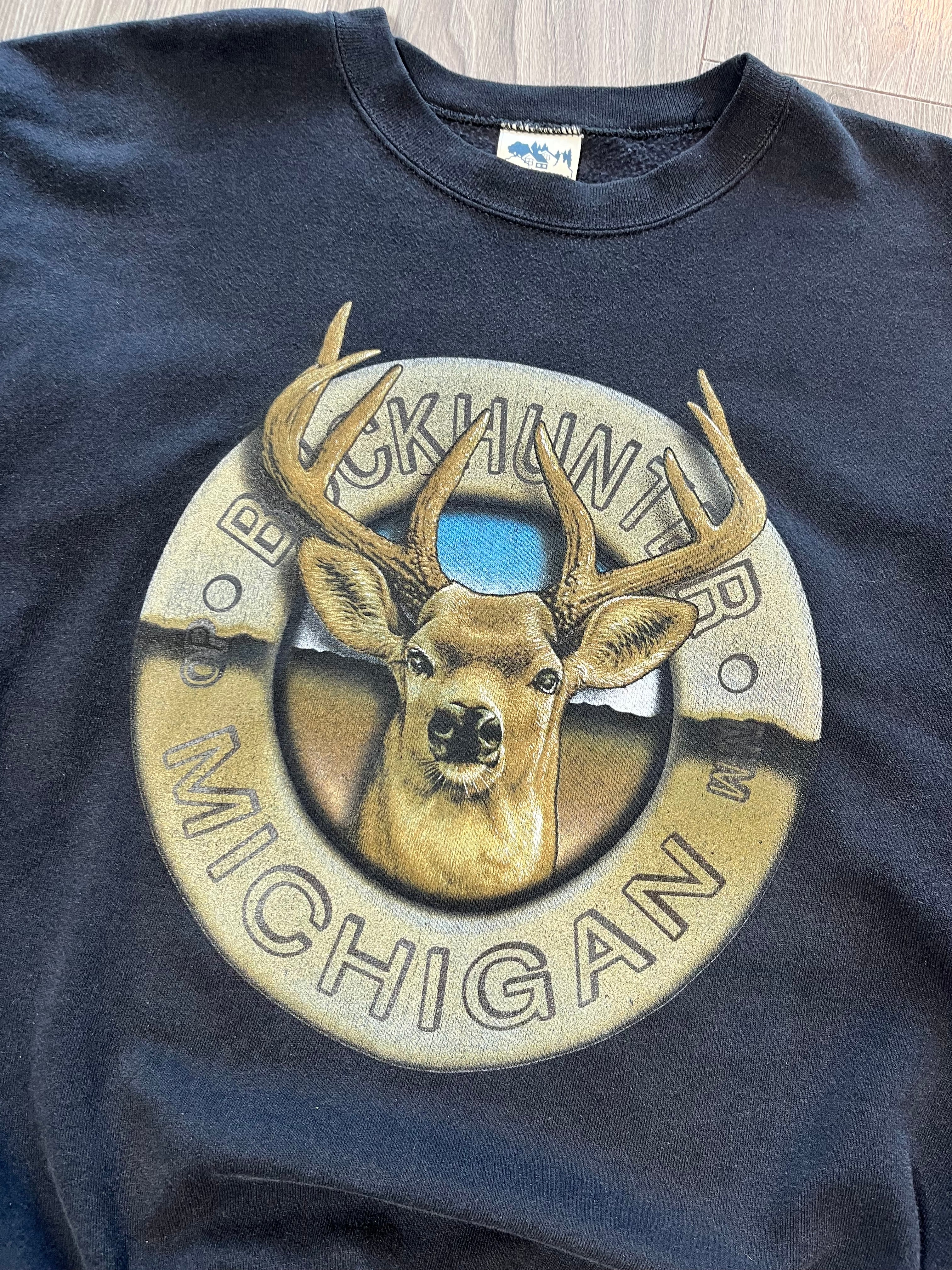 Vintage Buckhunter Michigan Crewneck L