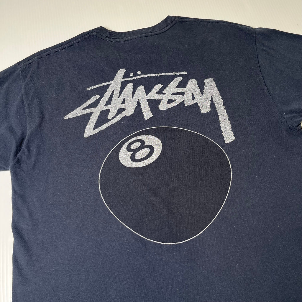 Stussy 8 Ball Faded Graphic Tee M