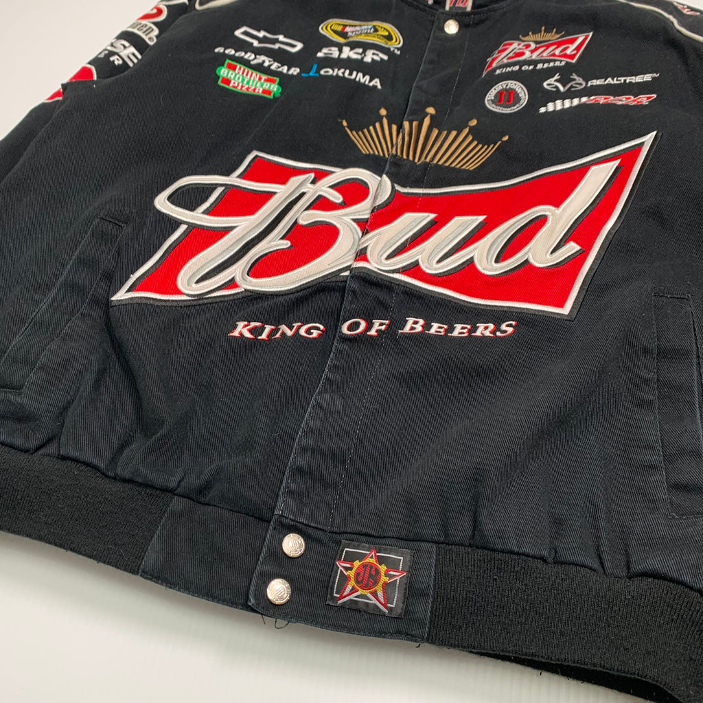 Vintage Jeff Hamilton Budweiser Racing Jacket XL