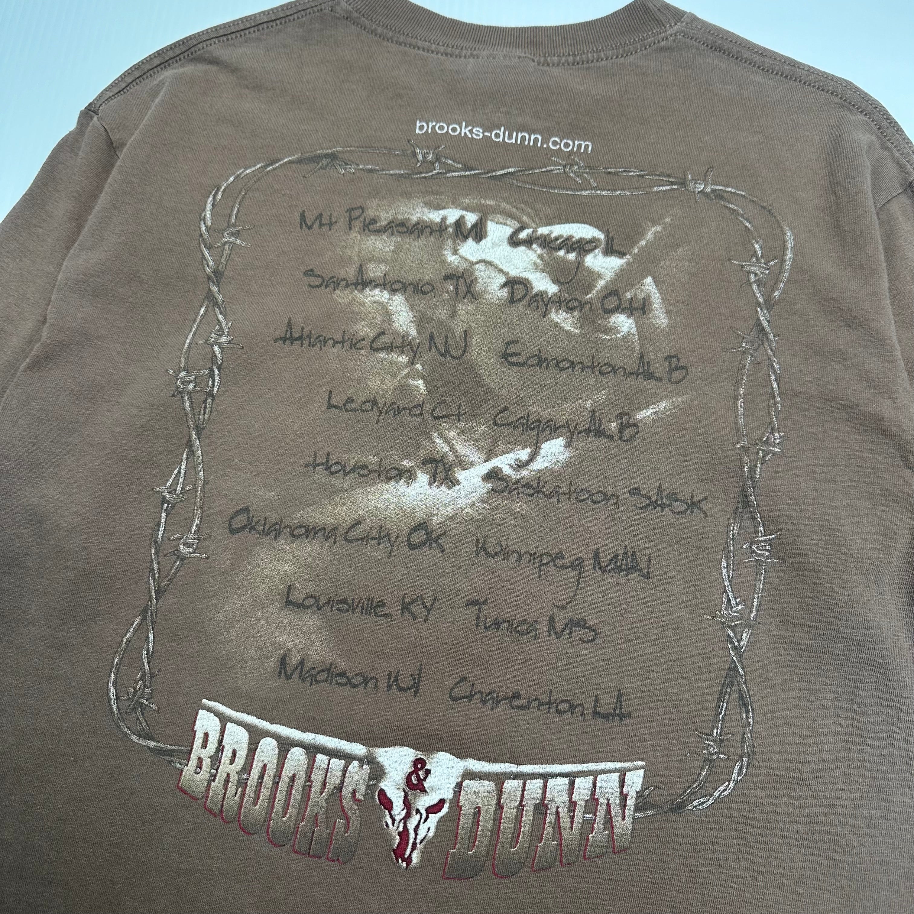 2000 Brooks & Dunn Tailgate Tour Tee M