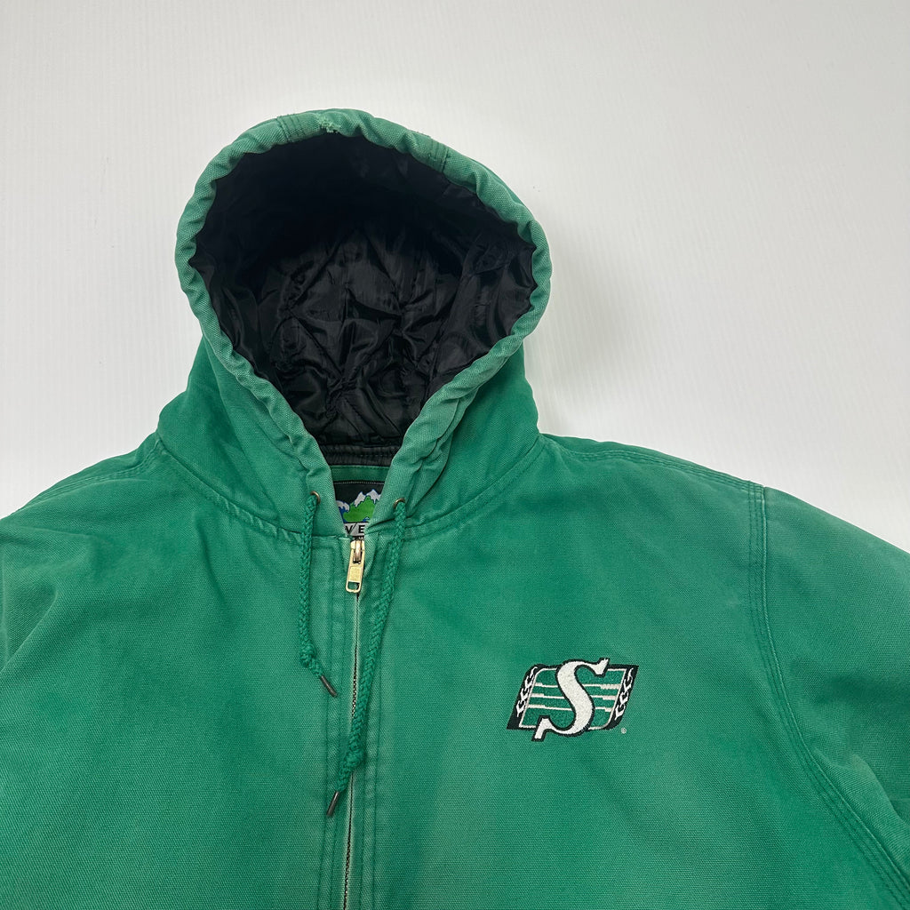 Vintage Waves Saskatchewan Roughriders CFL Denim Jacket XL