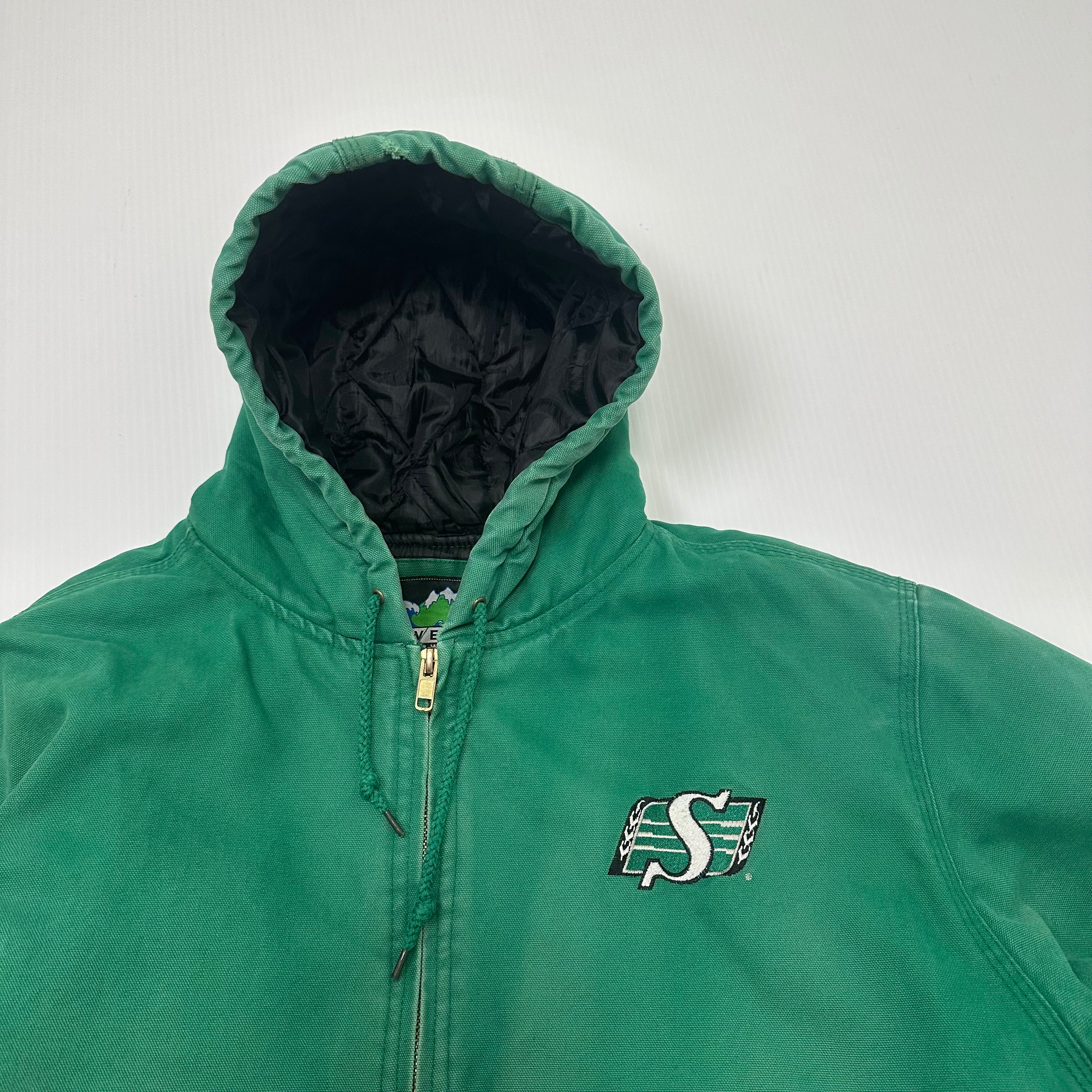 Vintage Waves Saskatchewan Roughriders CFL Denim Jacket XL