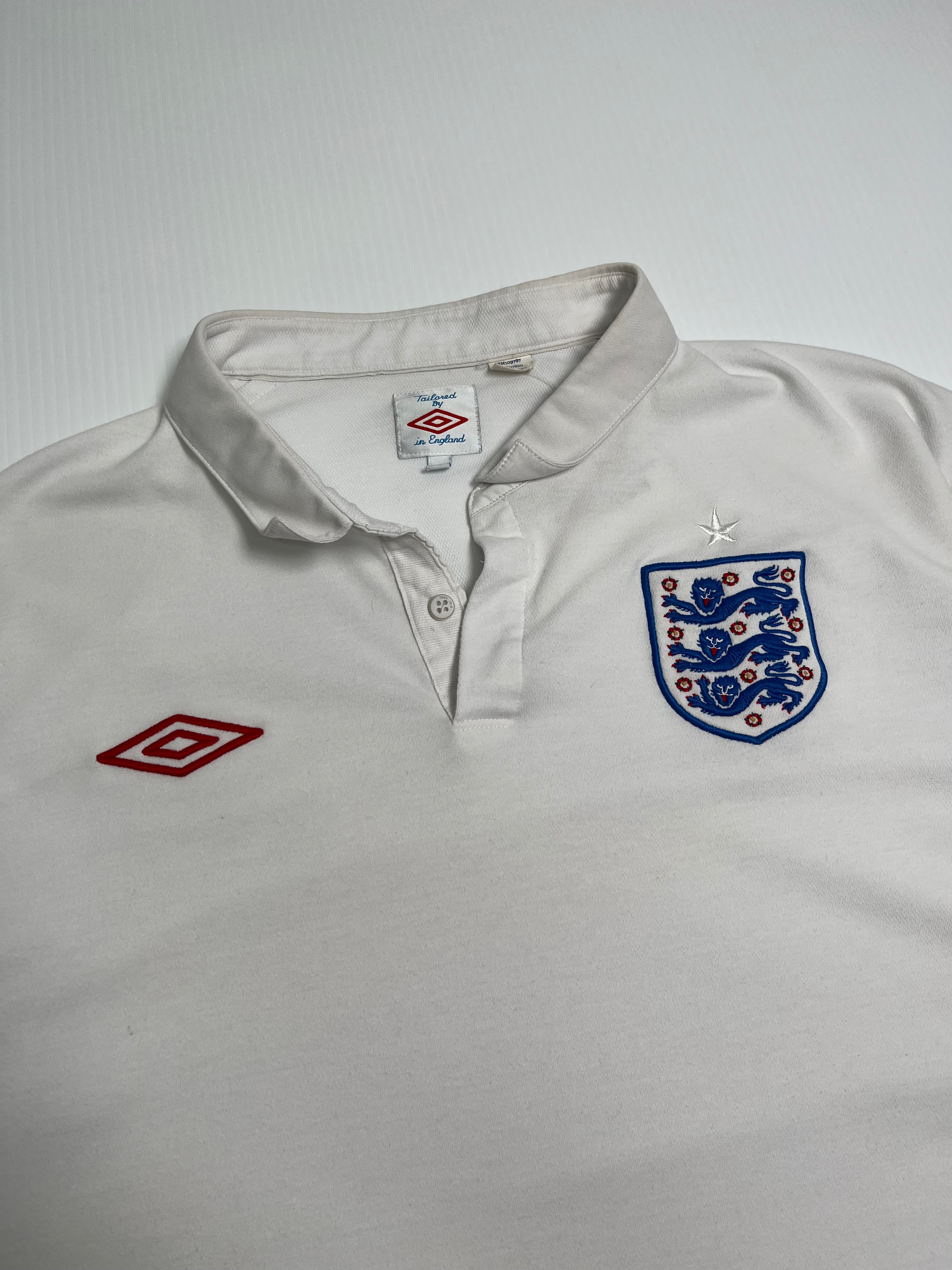 2010 England Umbro Home Jersey XL