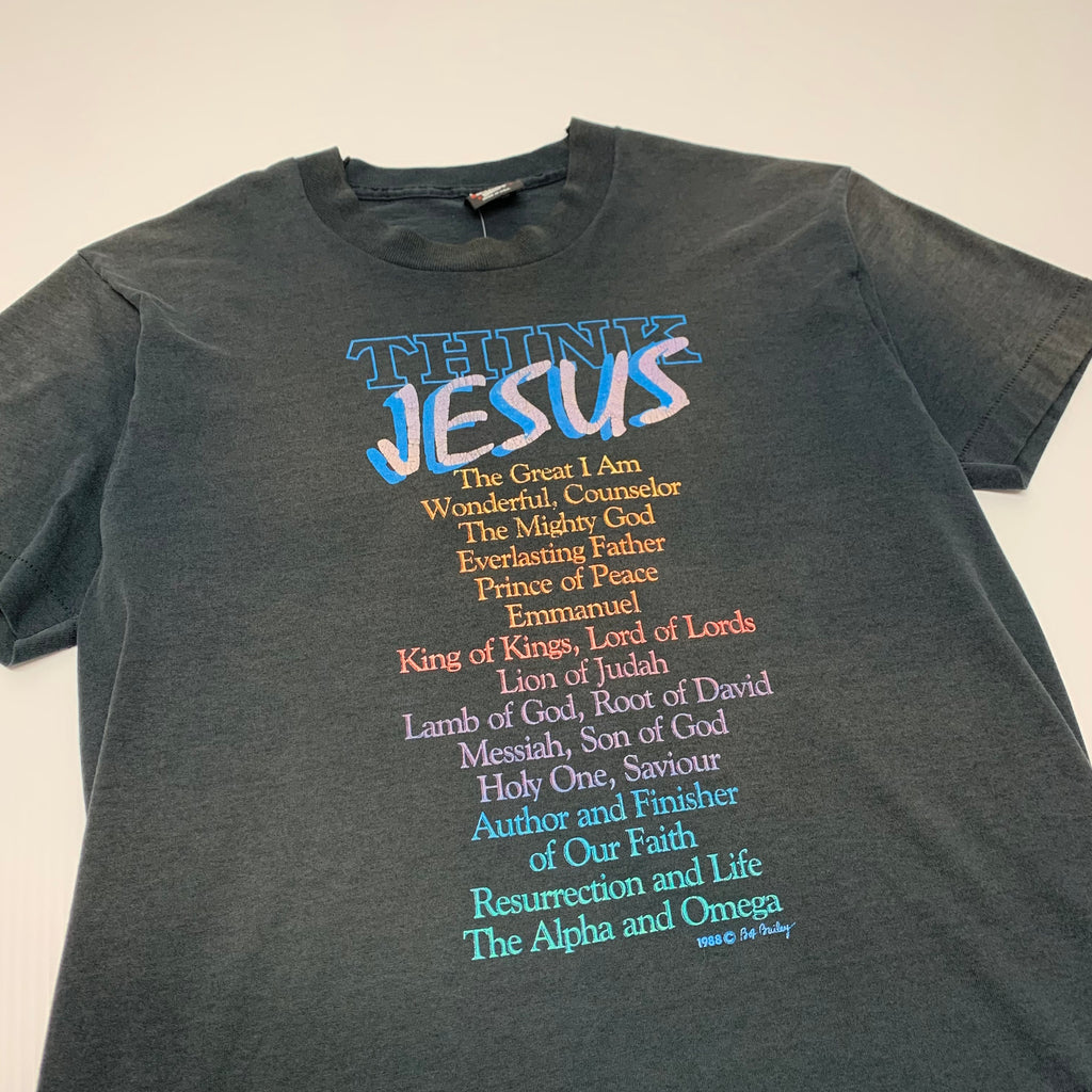Vintage Think Jesus Tee L