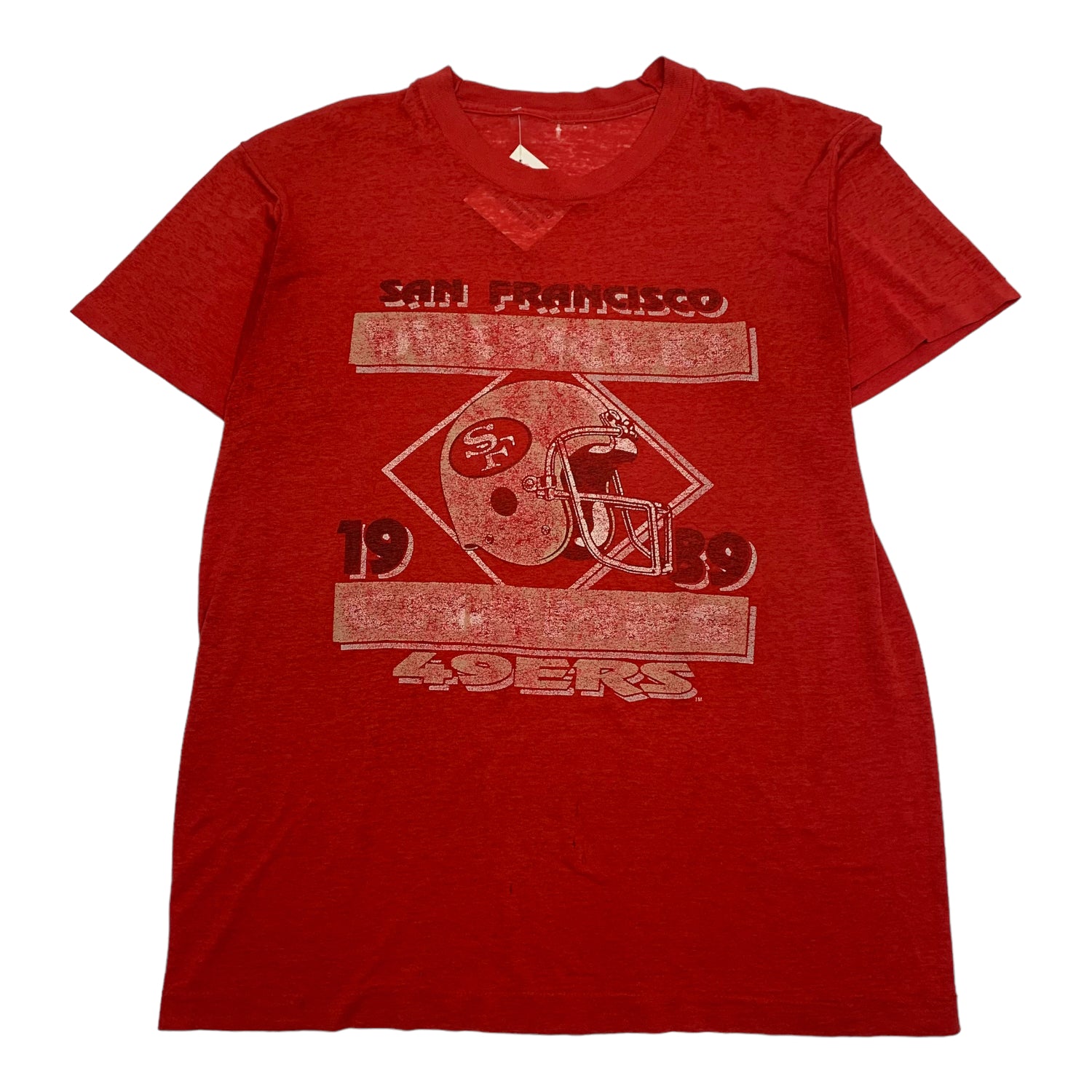 1989 SF 49ers Faded Tee M