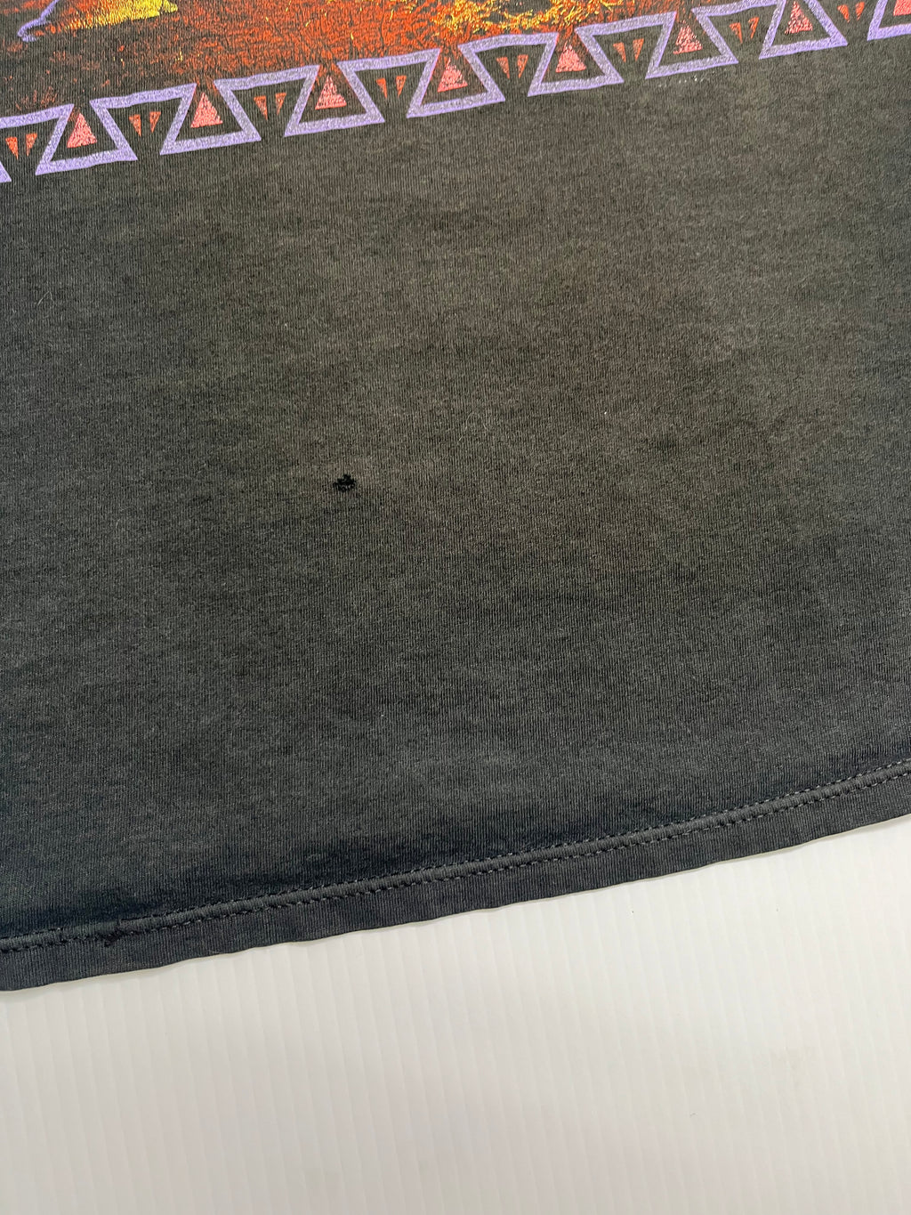 Vintage Campfire Cowboy Graphic Tee L