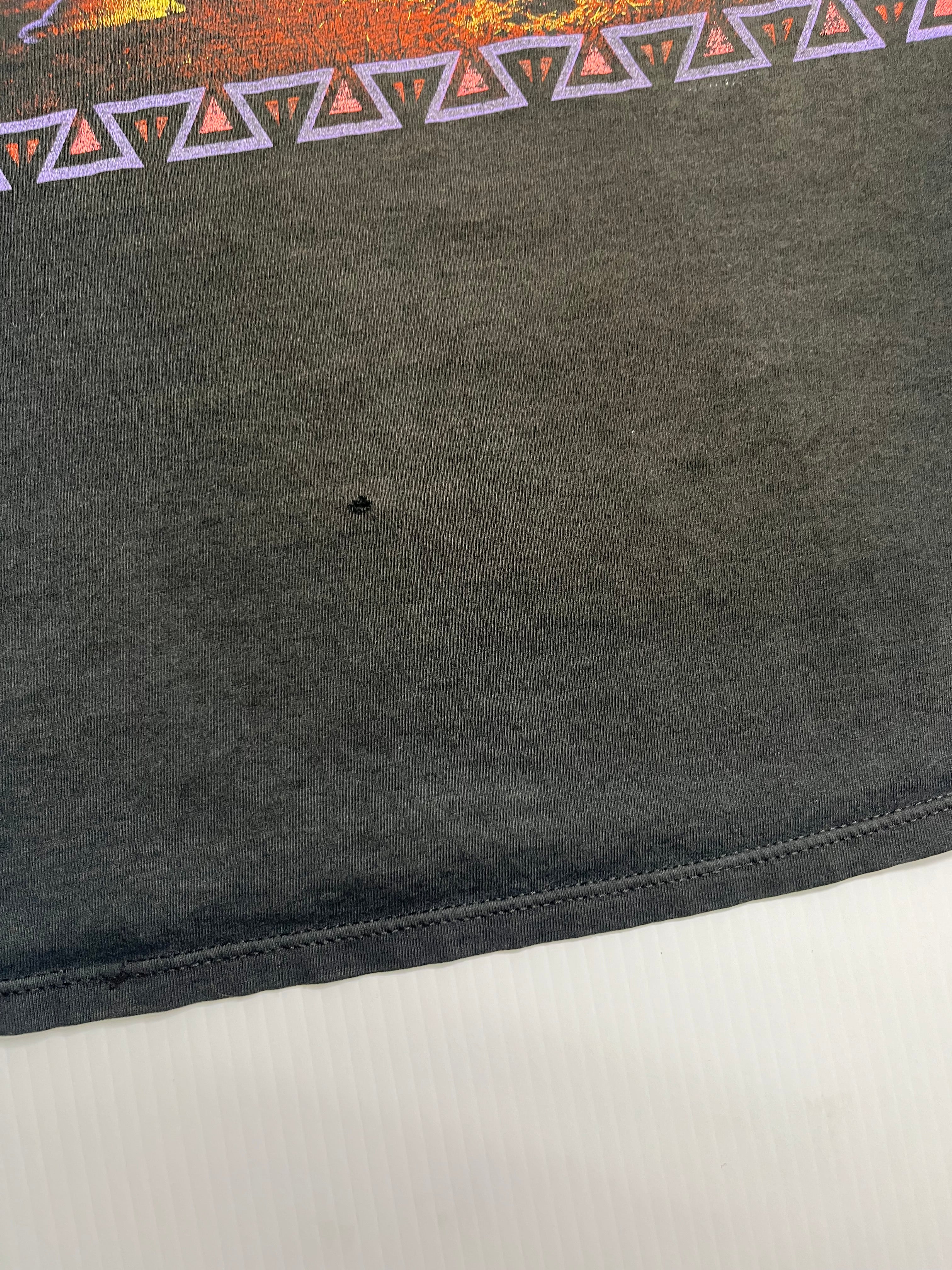 Vintage Campfire Cowboy Graphic Tee L