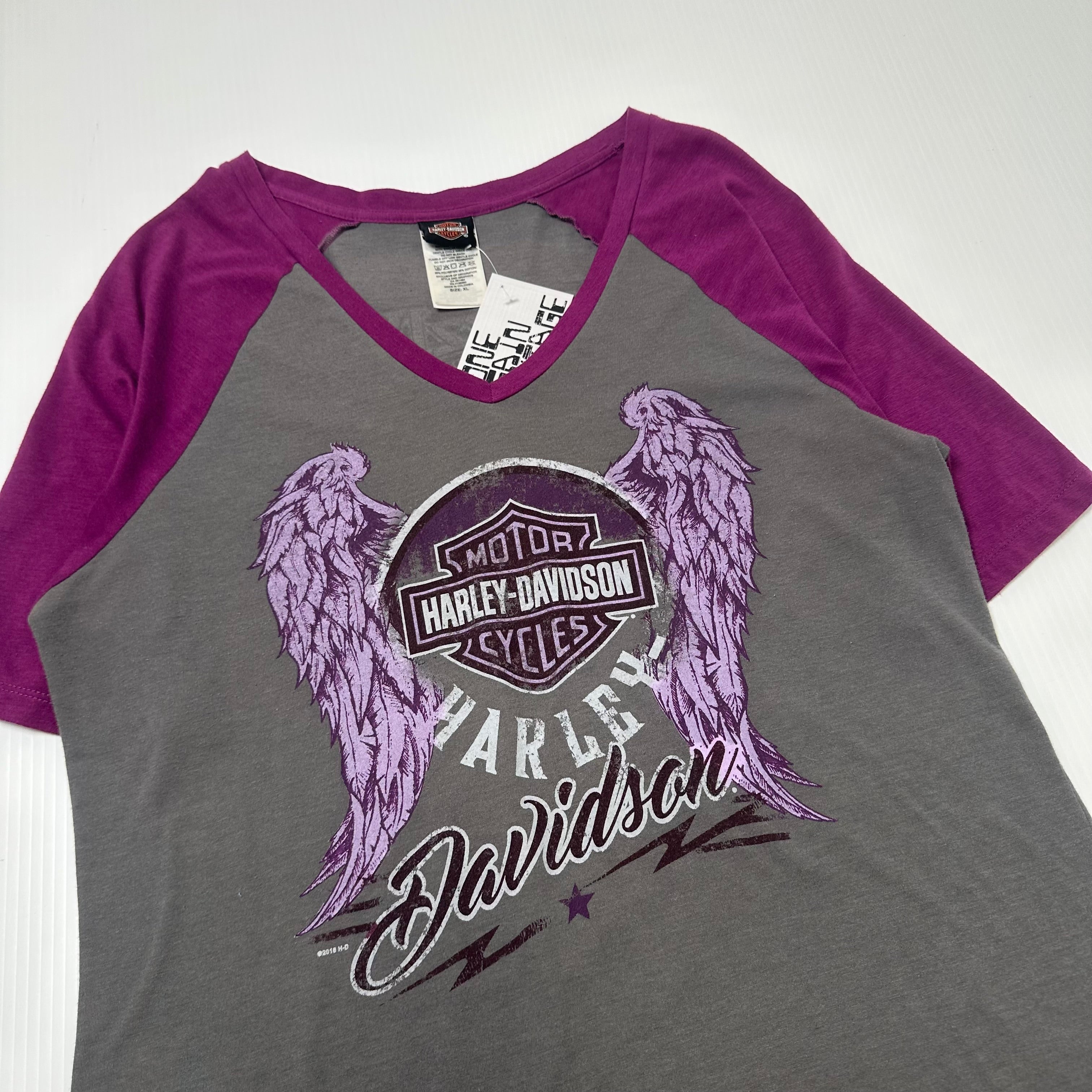 Harley Davidson Montana Raglan Tee Women's XL