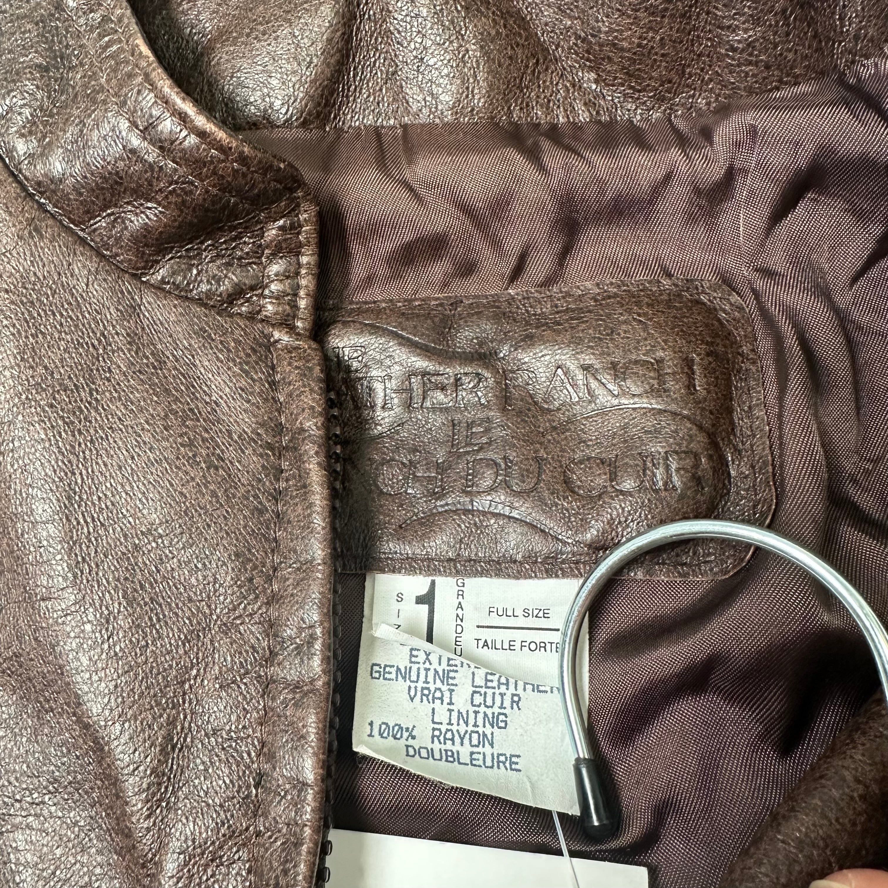 Vintage The Leather Ranch Jacket S