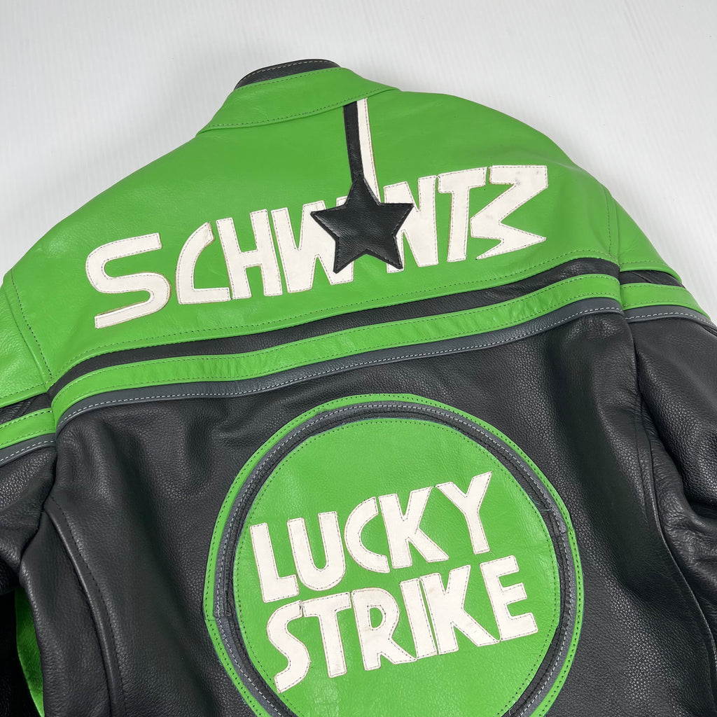 Lucky Strike Leather Moto Jacket L