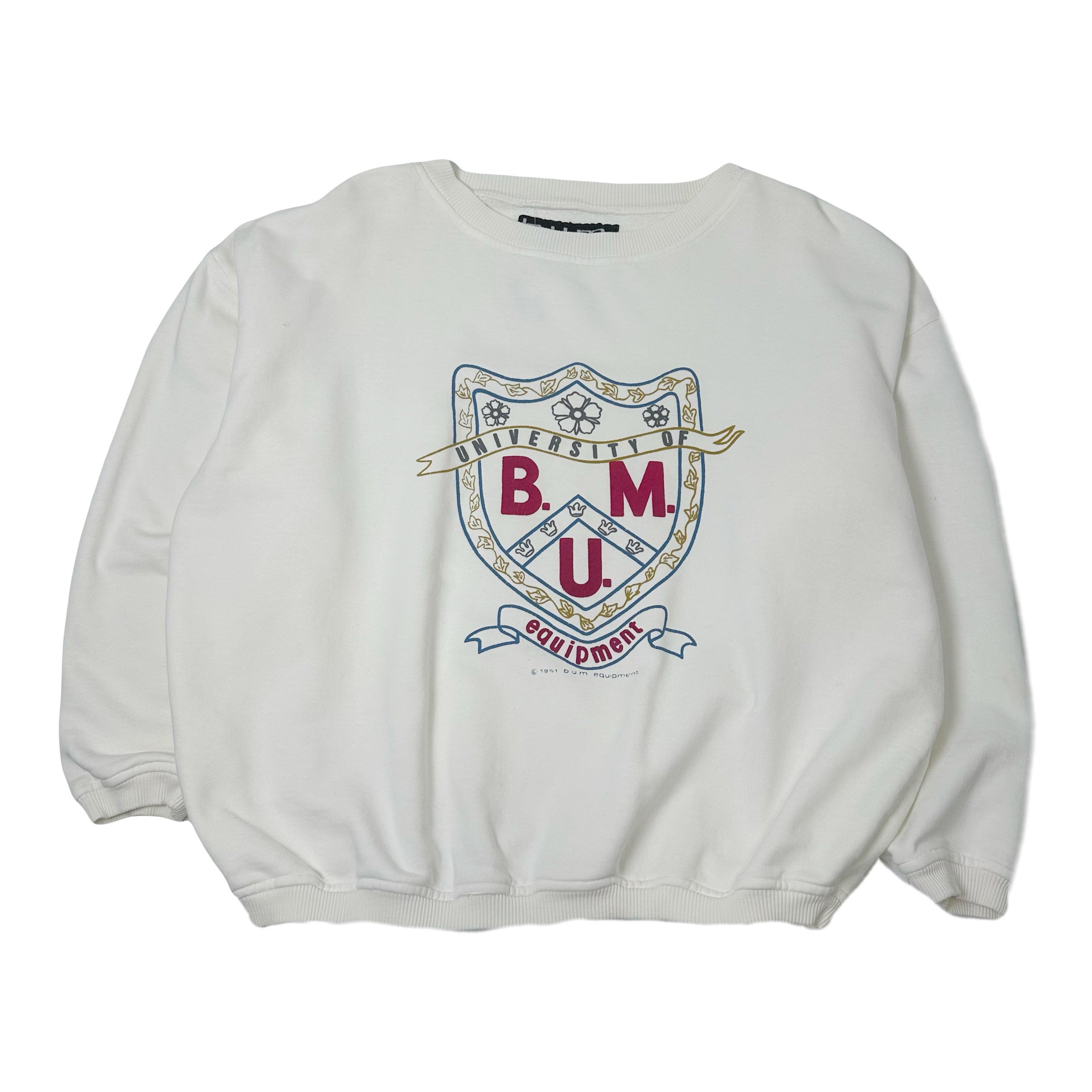 1991 University Of B.U.M. Equipment Crewneck L