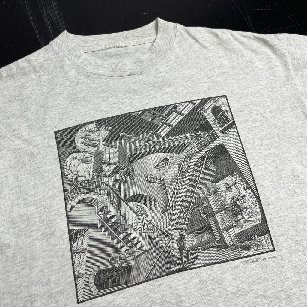 90s M.C. Escher Relativity Tee L