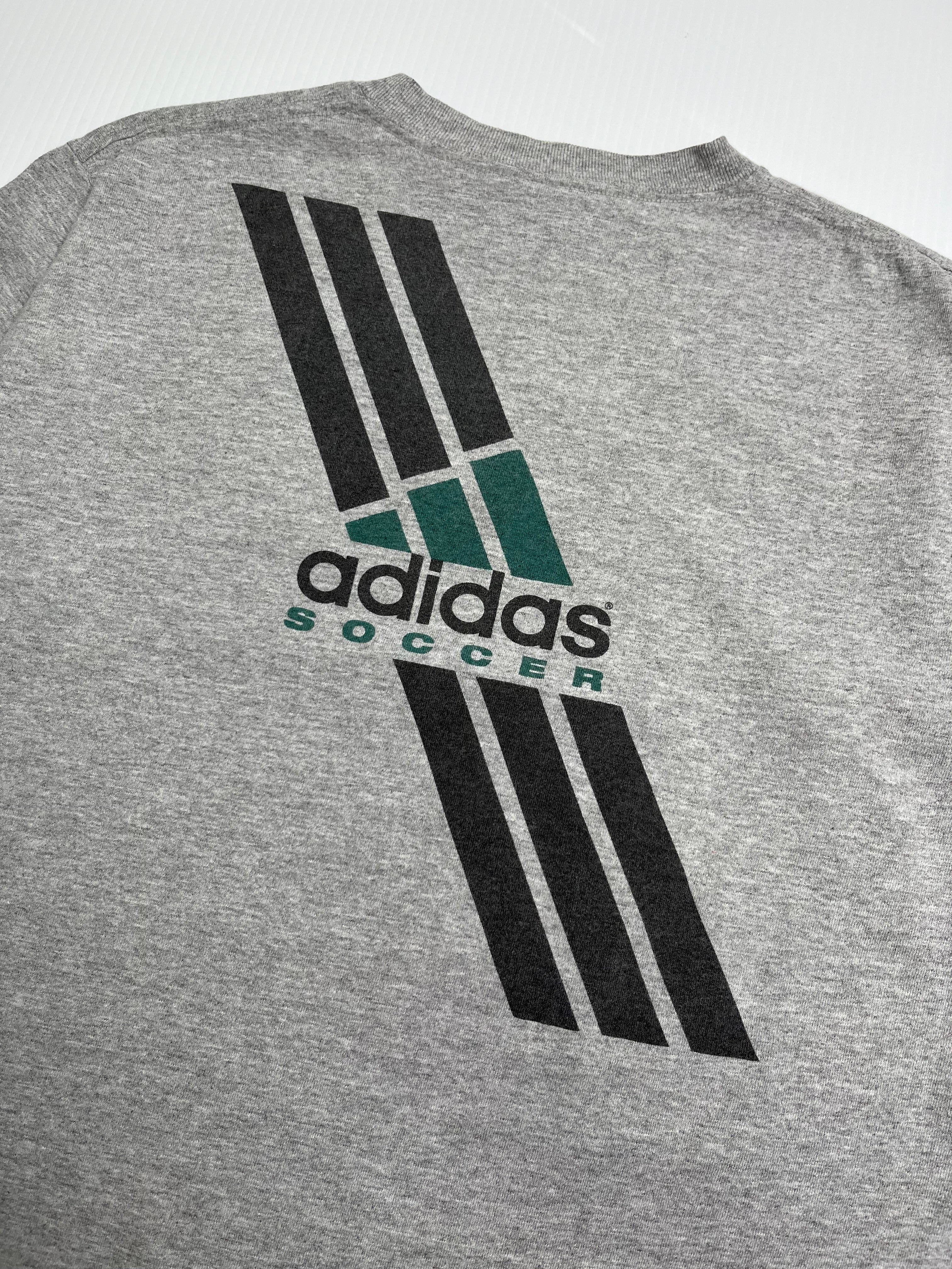 90s Adidas Soccer Graphic Tee XL