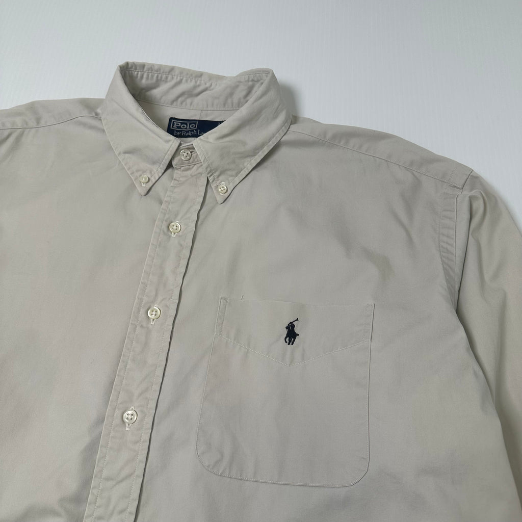 Vintage Polo Ralph Lauren Heavy Cotton Button Up Shirt XL