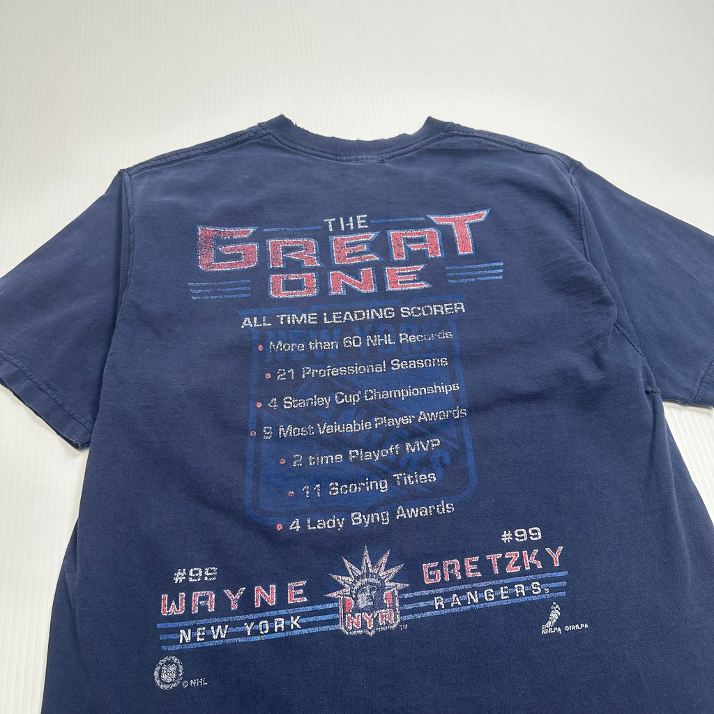 Vintage New York Rangers Wayne Gretzky #99 Distressed Tee S