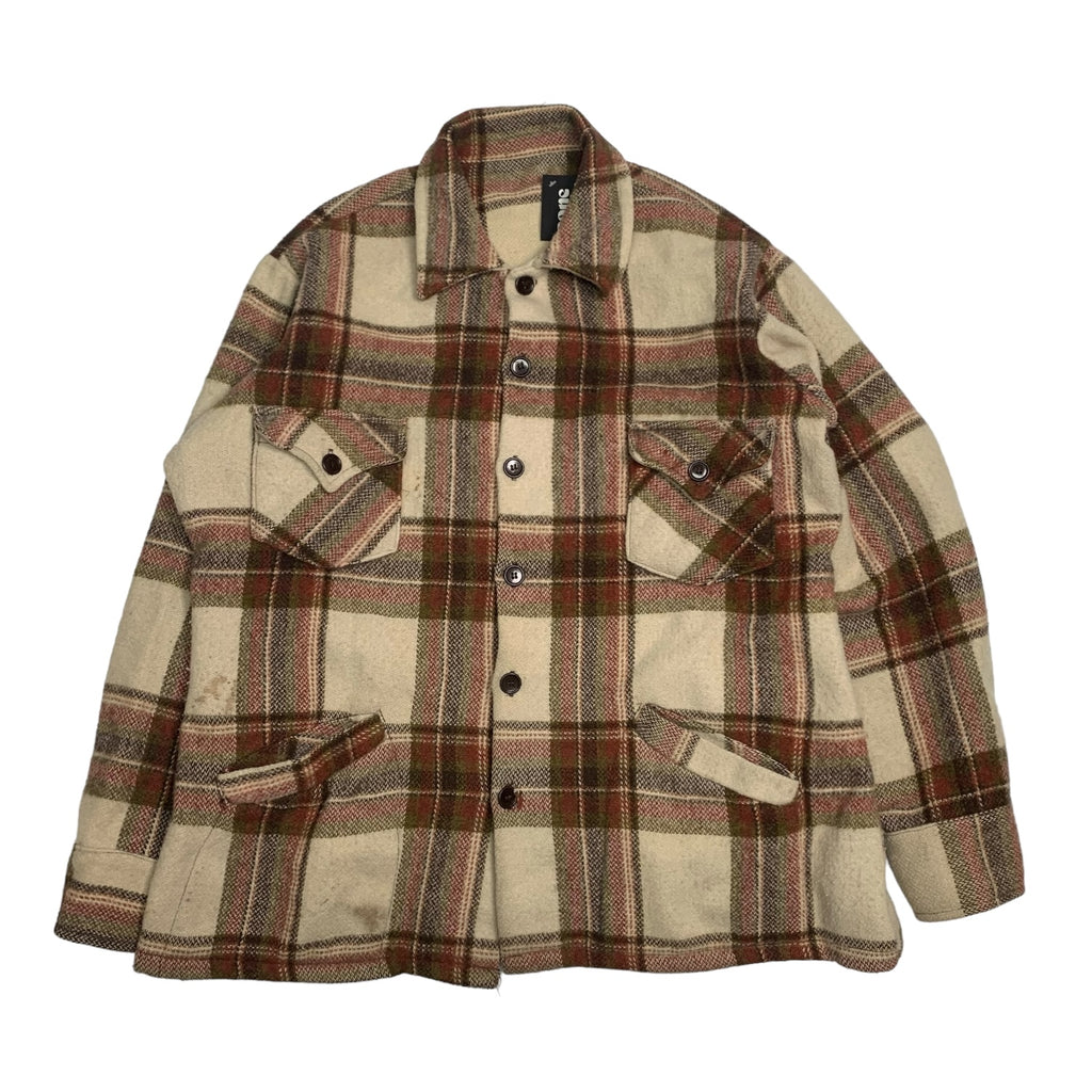 Vintage Brown Wool Shacket XL