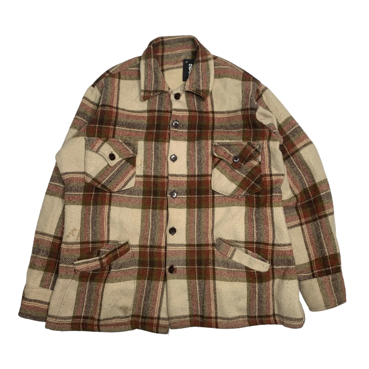 Vintage Brown Wool Shacket XL