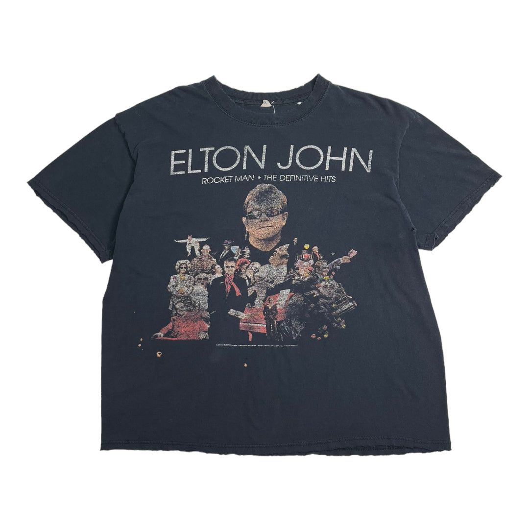 2008 Elton John Distressed Rocket Man Tour Tee XL