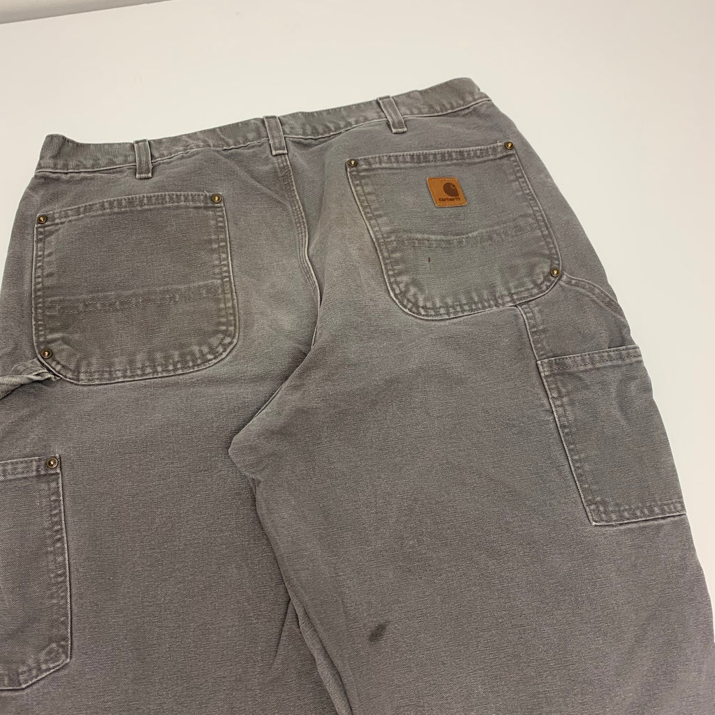 Carhartt Grey Double Knee Denim 36x32 0613