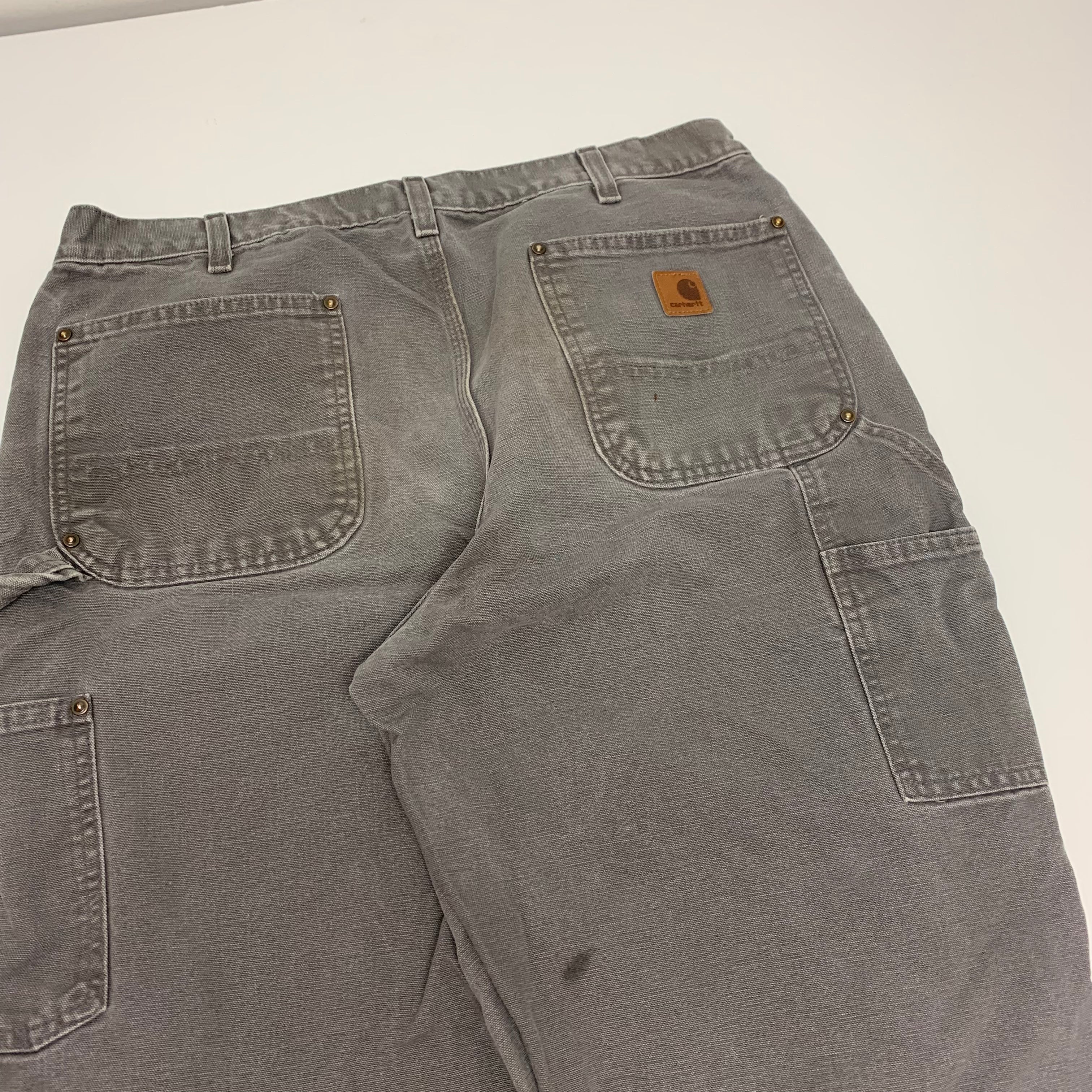 Carhartt Grey Double Knee Denim 36x32 0613